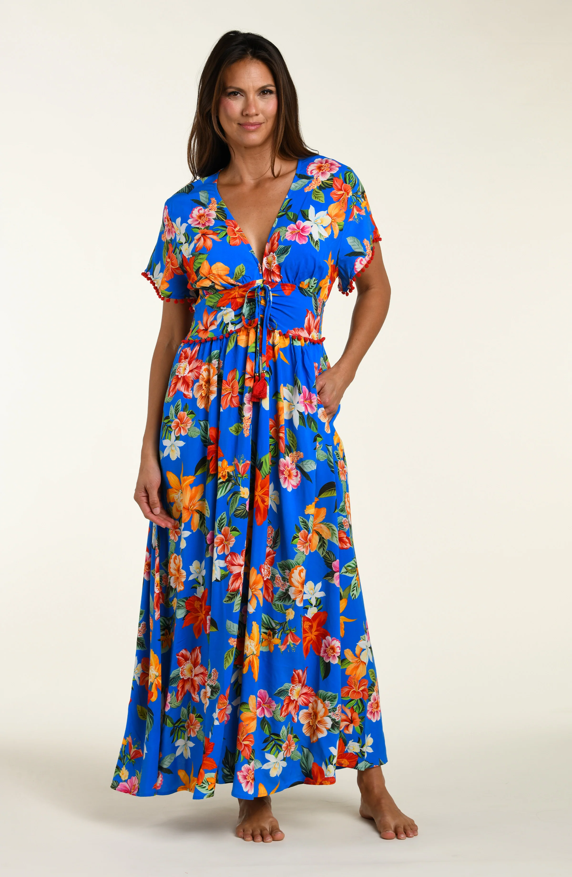 Modern Oasis V-Neck Maxi Dress - Image 2