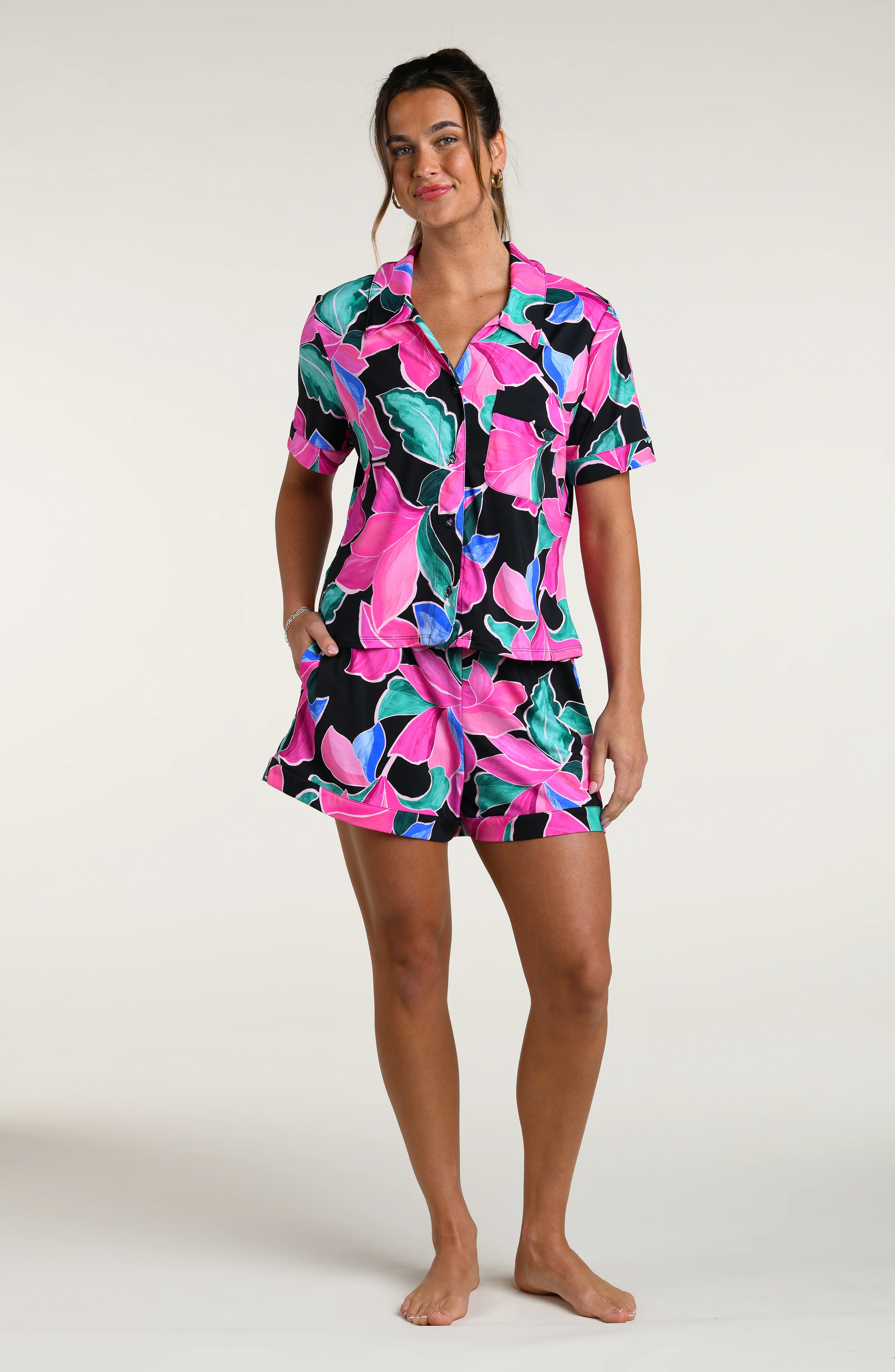Montage Floral Short Pajama Set - Image 4