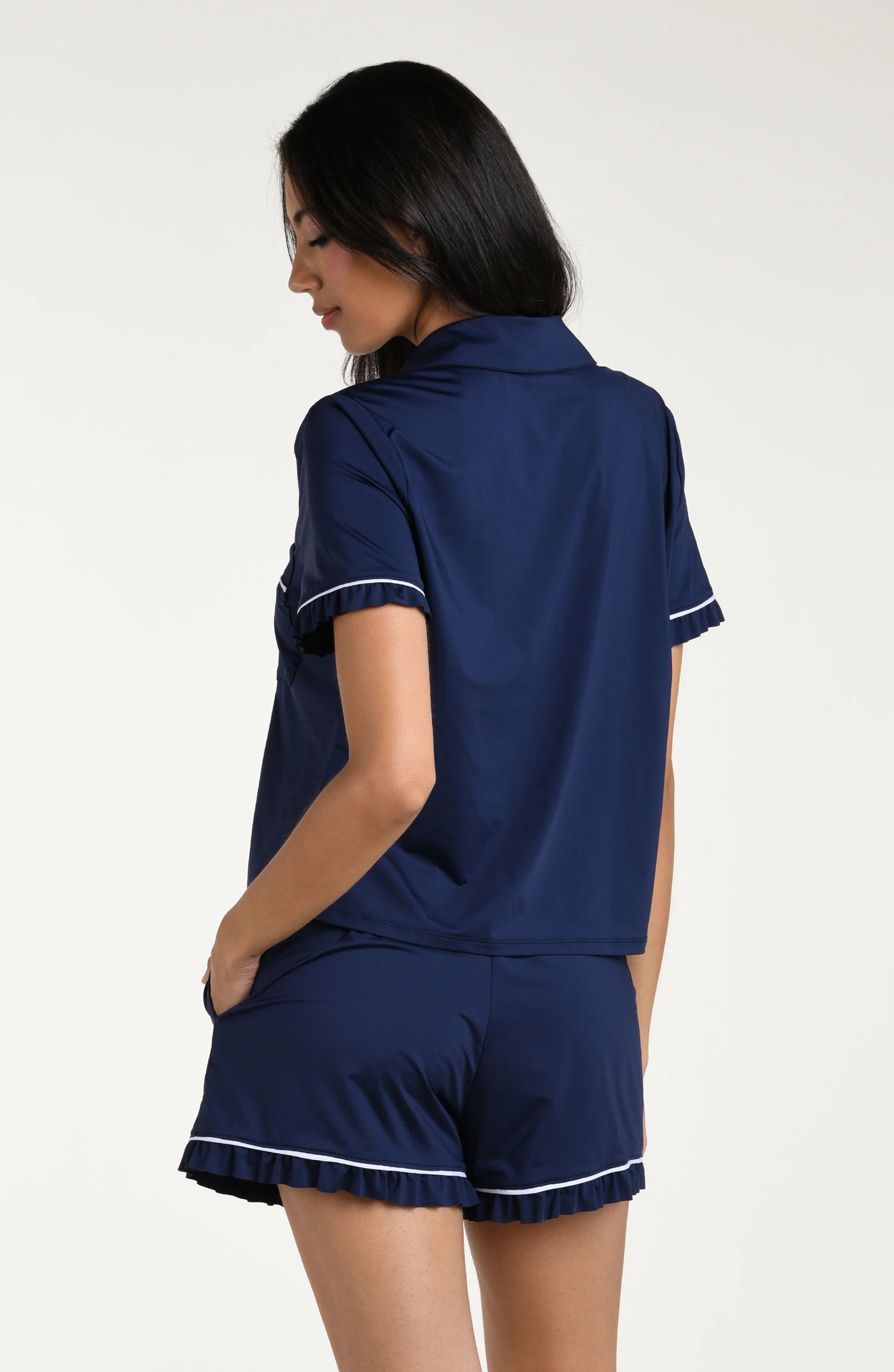 Ruffled Short Pajama Set - Image 4