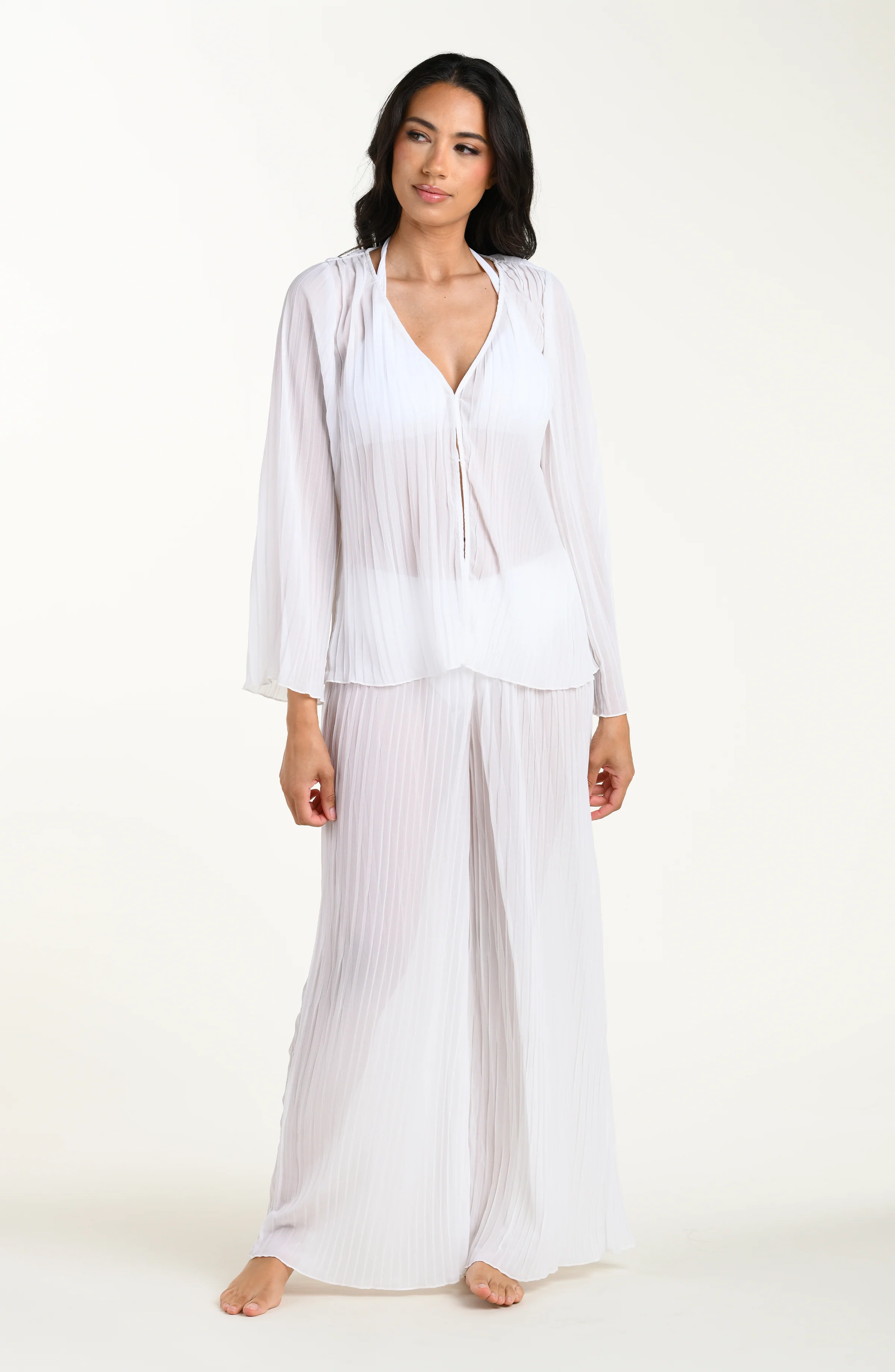 Sunbeams Long Sleeve Pleated Top - Image 5