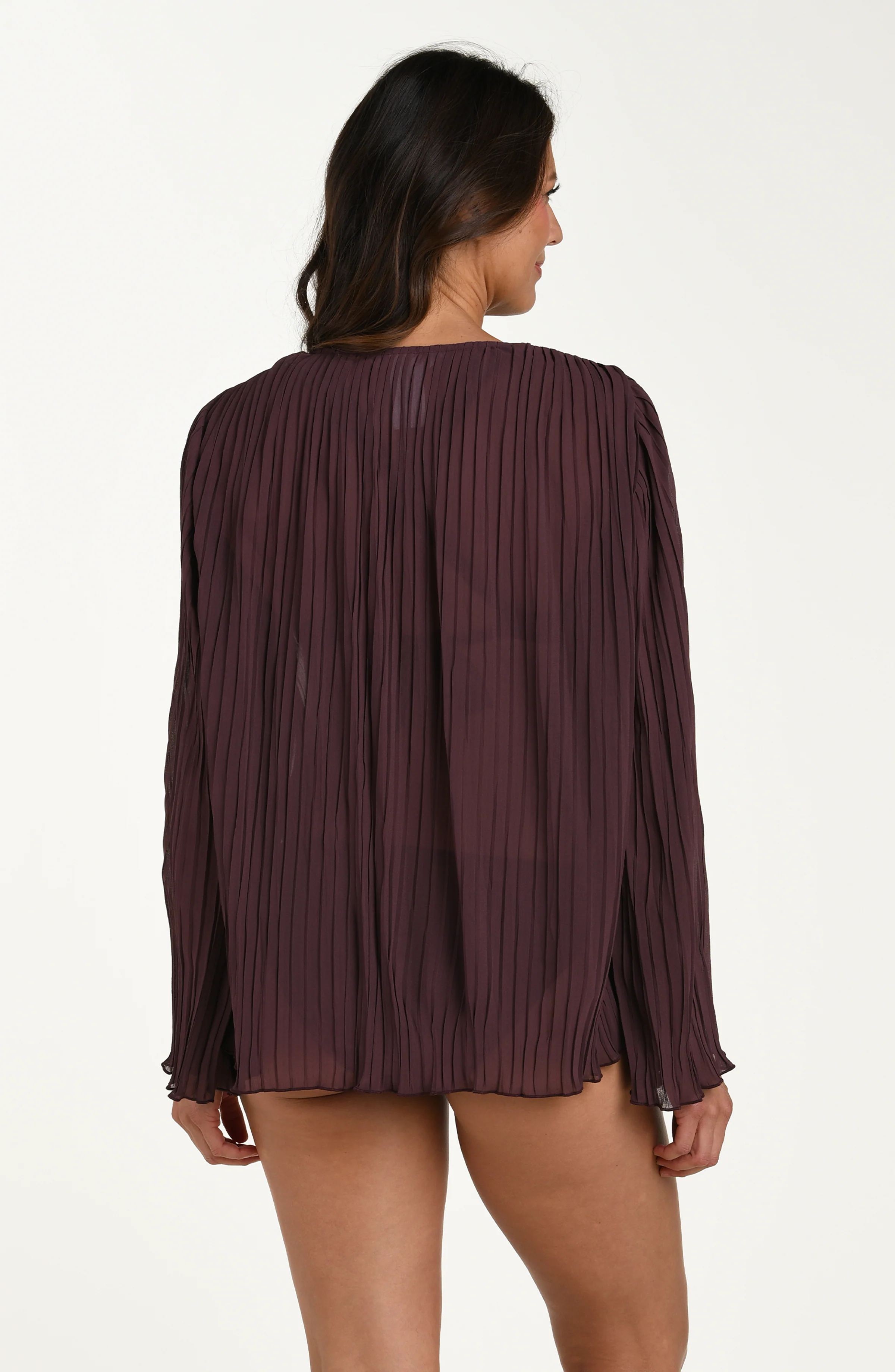 Sunbeams Long Sleeve Pleated Top - Image 3