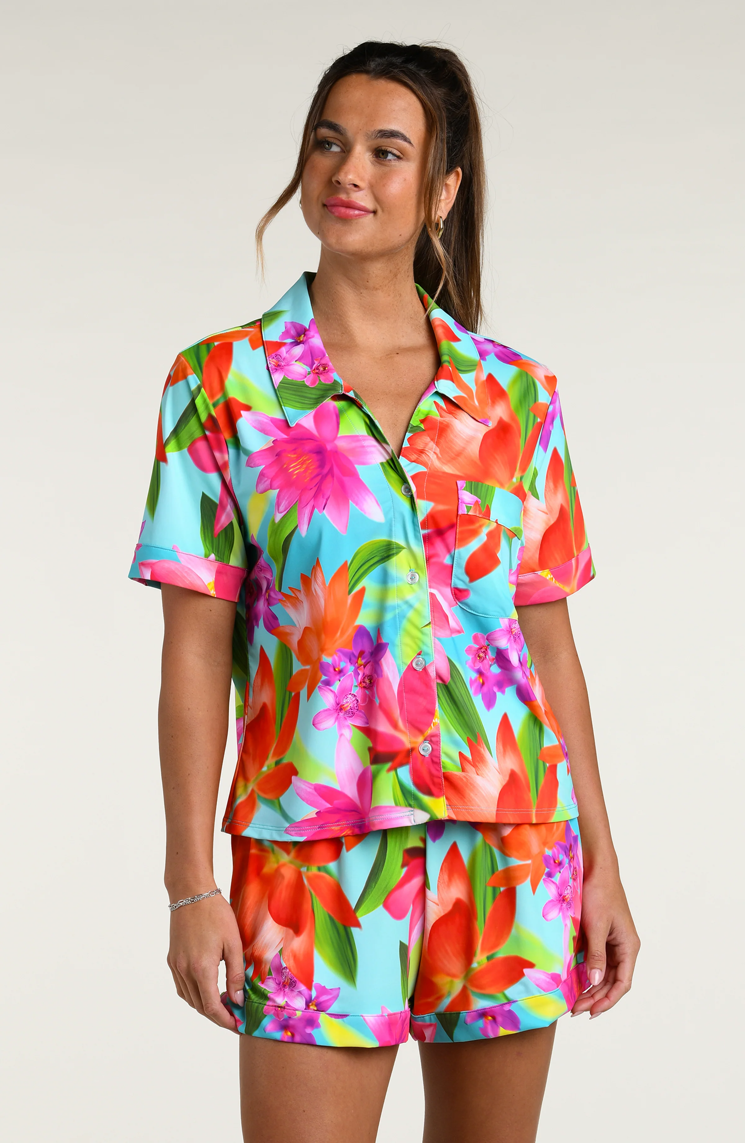 Sunset Botanica Short Pajama Set - Image 3
