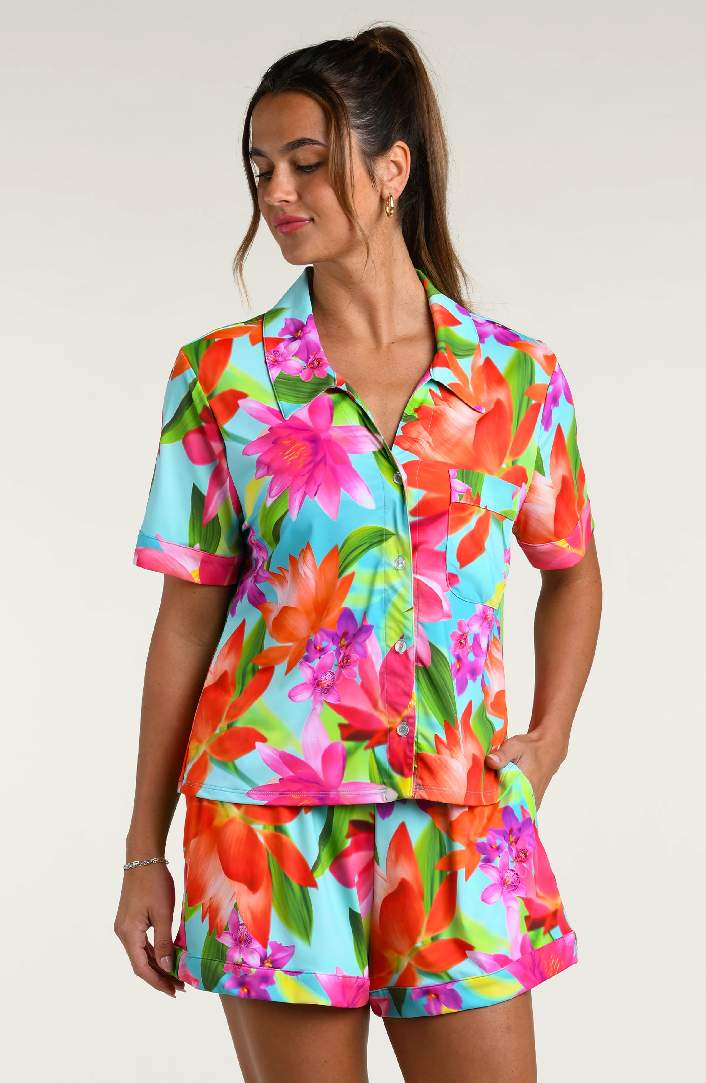 Sunset Botanica Short Pajama Set - Image 5