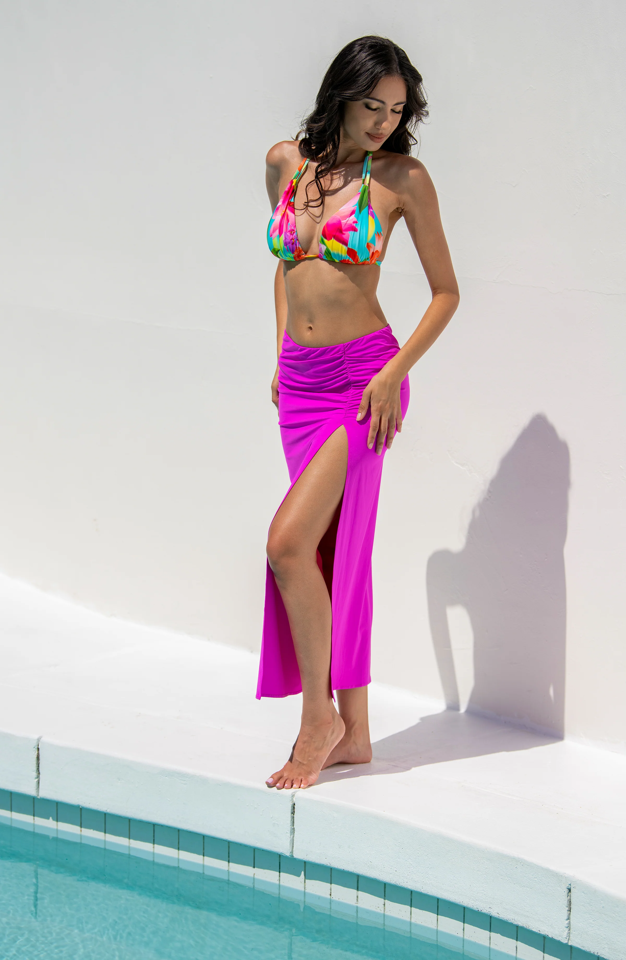 Sunset Botanica Halter Triangle Top - Image 2