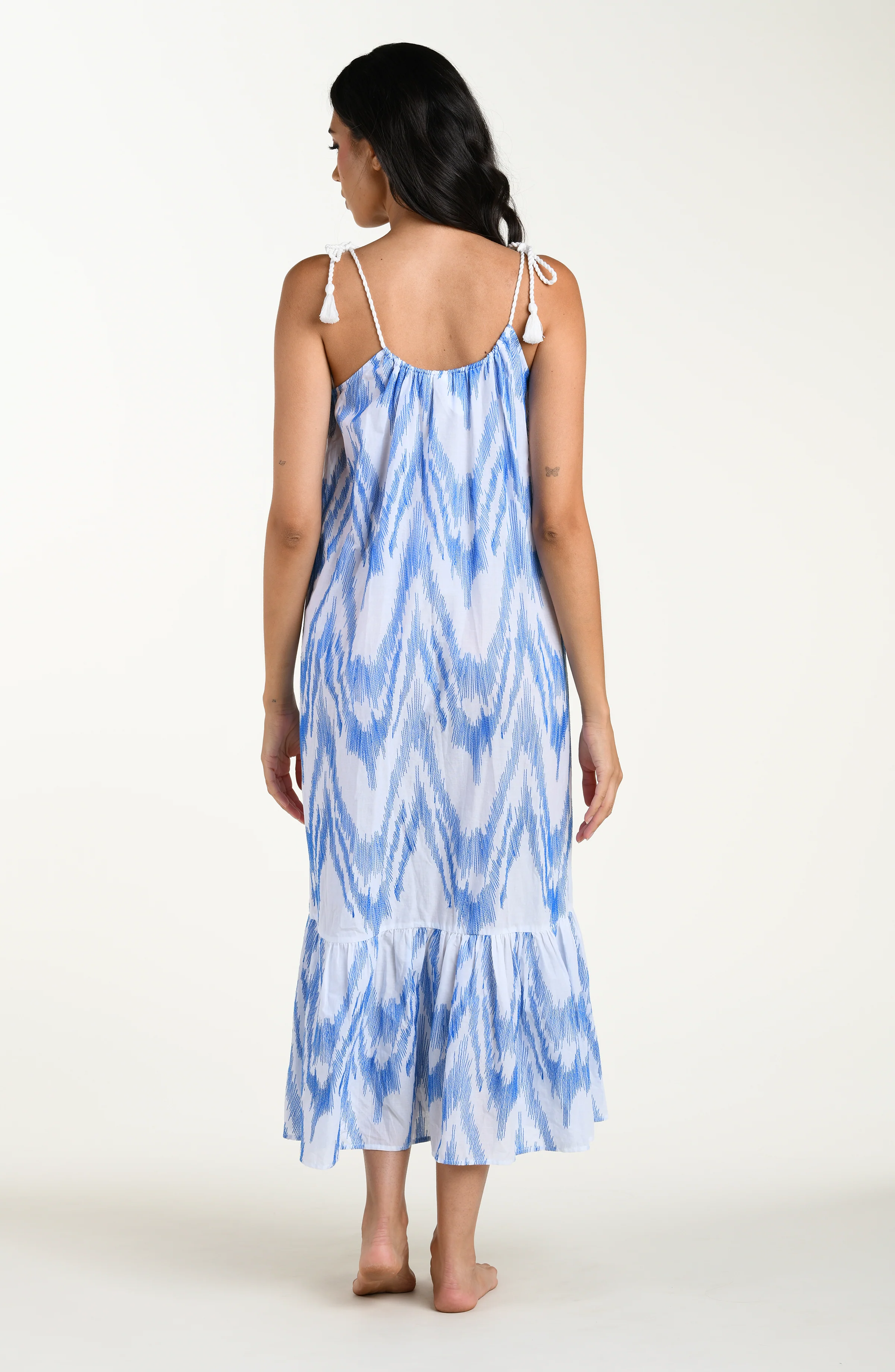 Tidal Wave Over the Shoulder Maxi Dress - Image 2