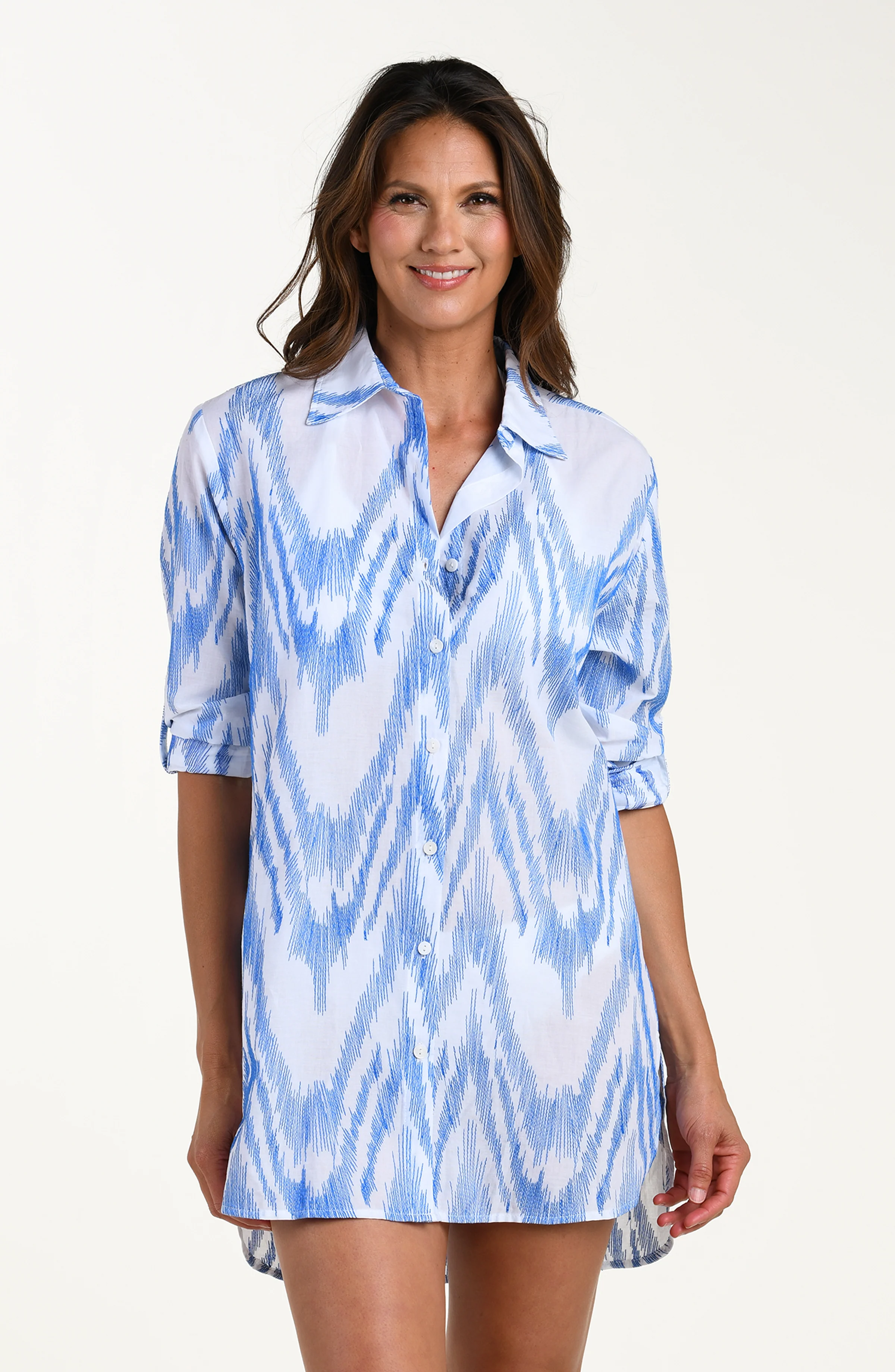 Tidal Wave Button Up Camp Shirt - Image 2