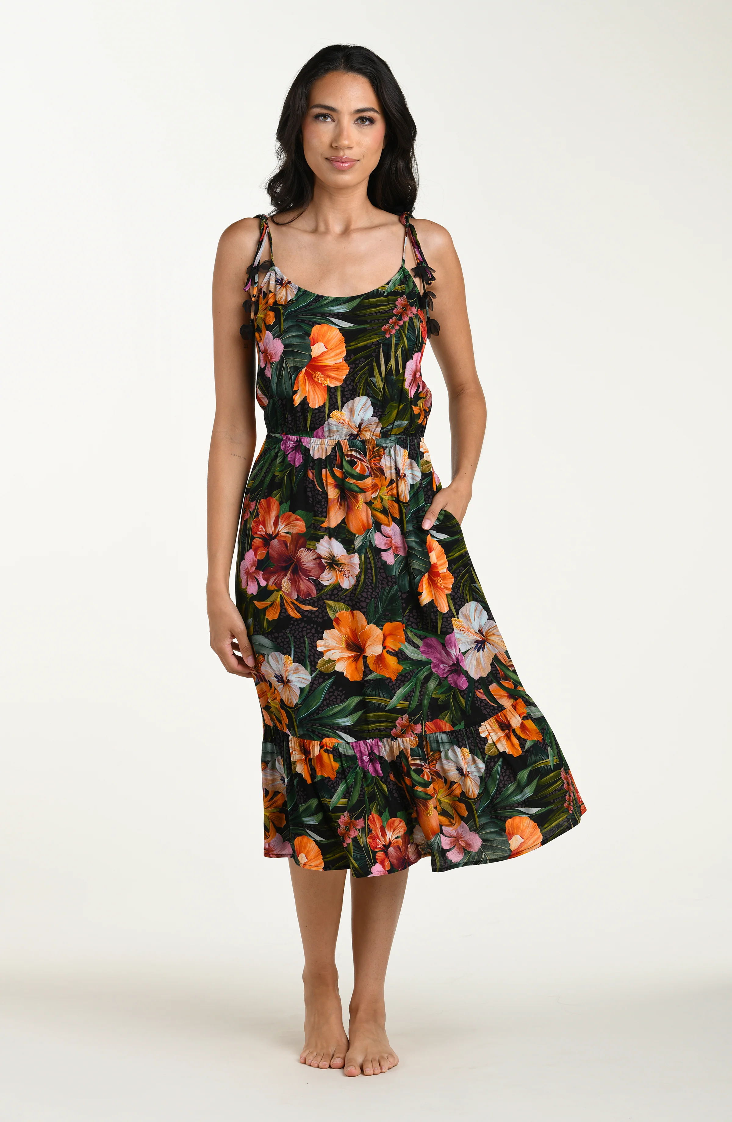 Tropical Hideaway Midi Dress