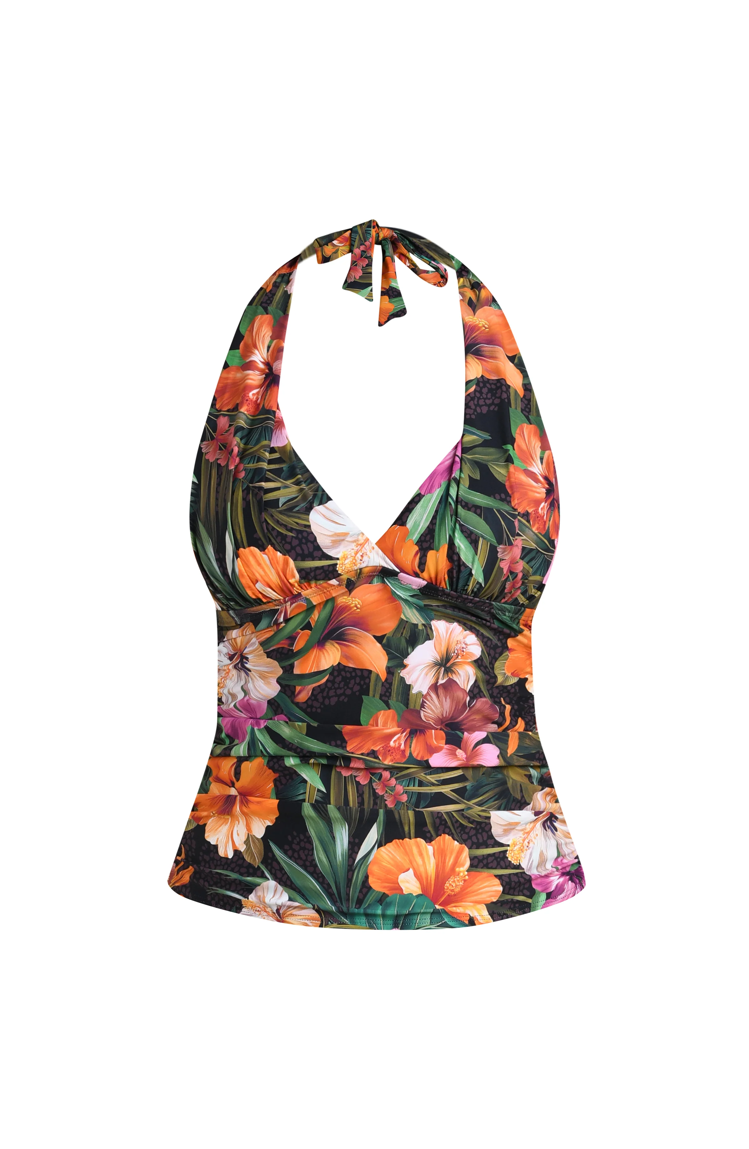 Tropical Hideaway Halter Tankini Top - Image 5