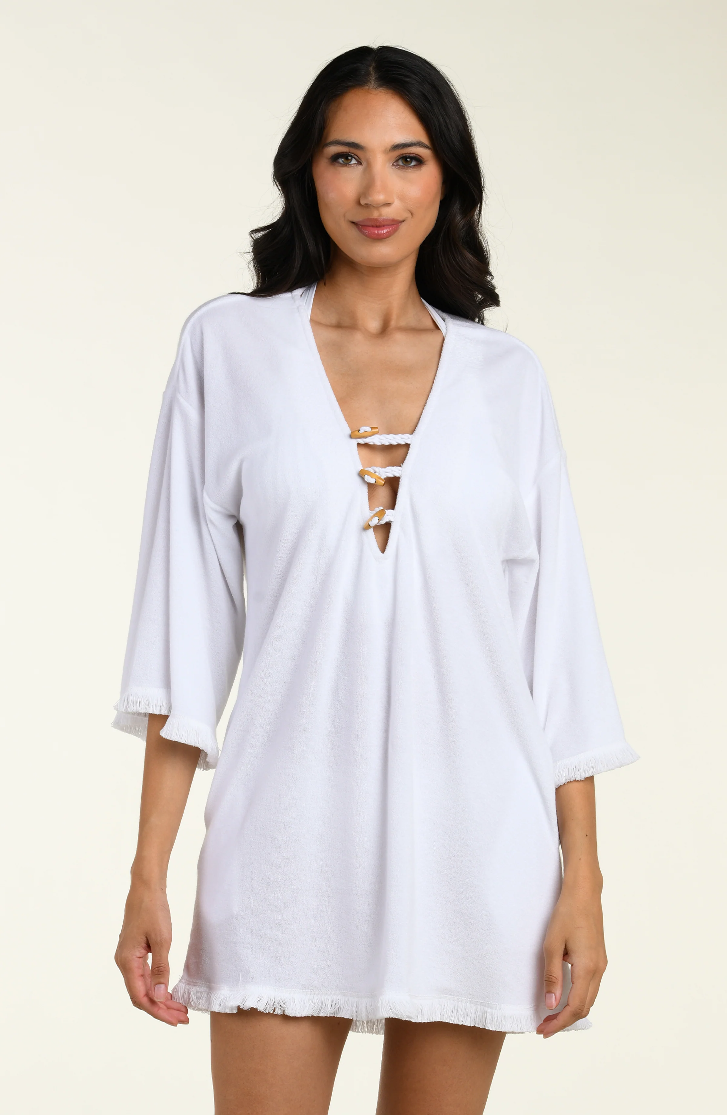 Wild Nomad V-Neck Tunic - White