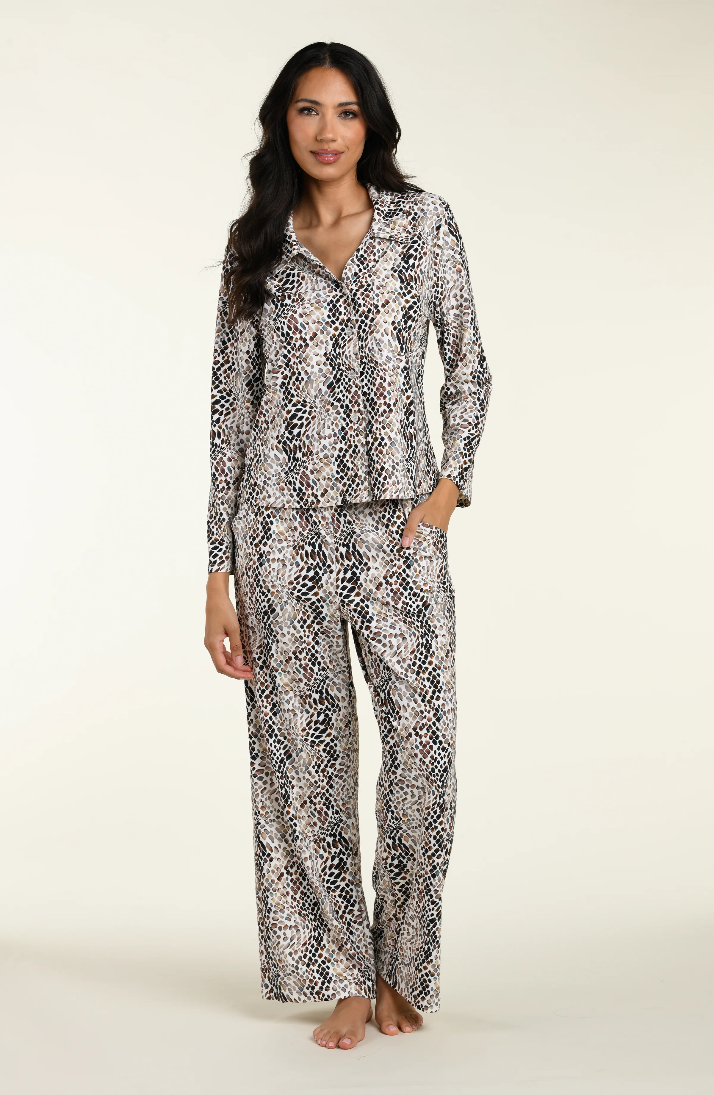 Wild Whispers Long Pajama Set - Image 2