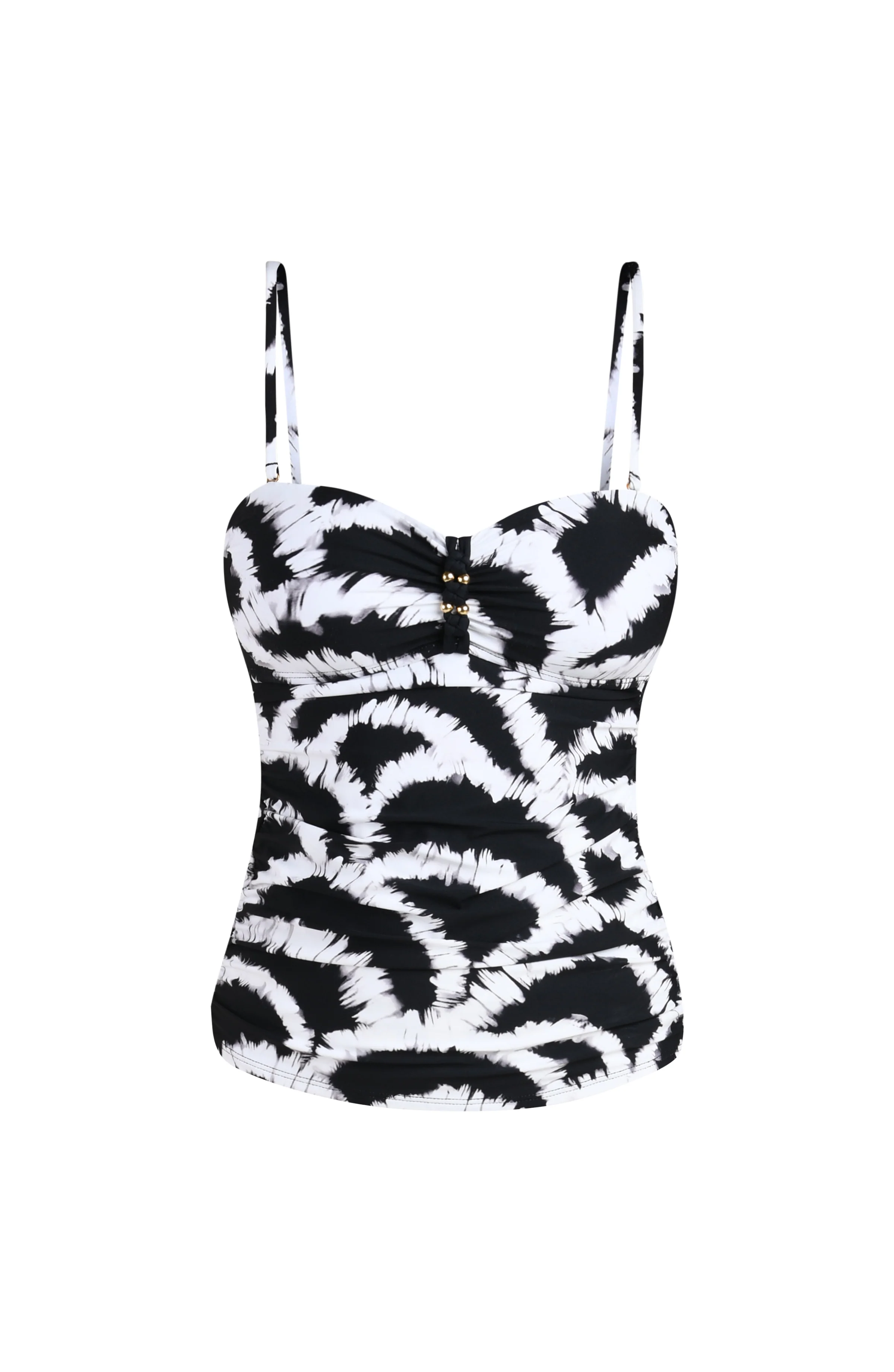 Woven Shadows Bandeau Tankini Top - Image 11