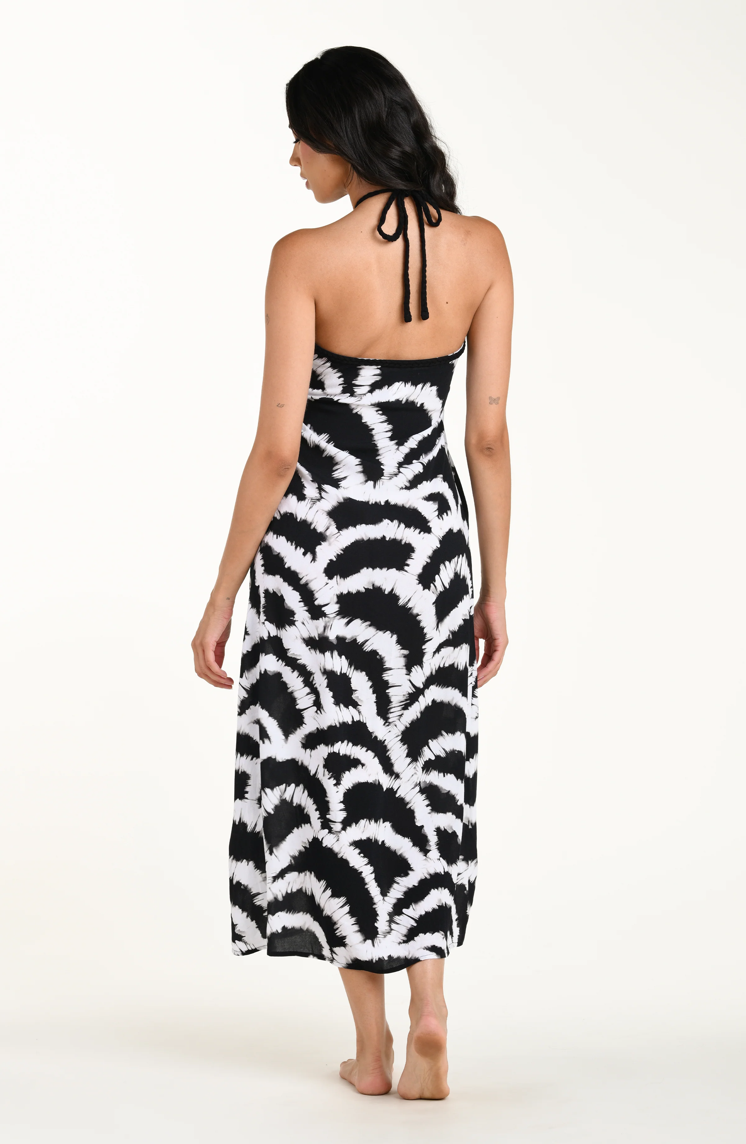 Woven Shadows Halter Maxi Dress - Image 2