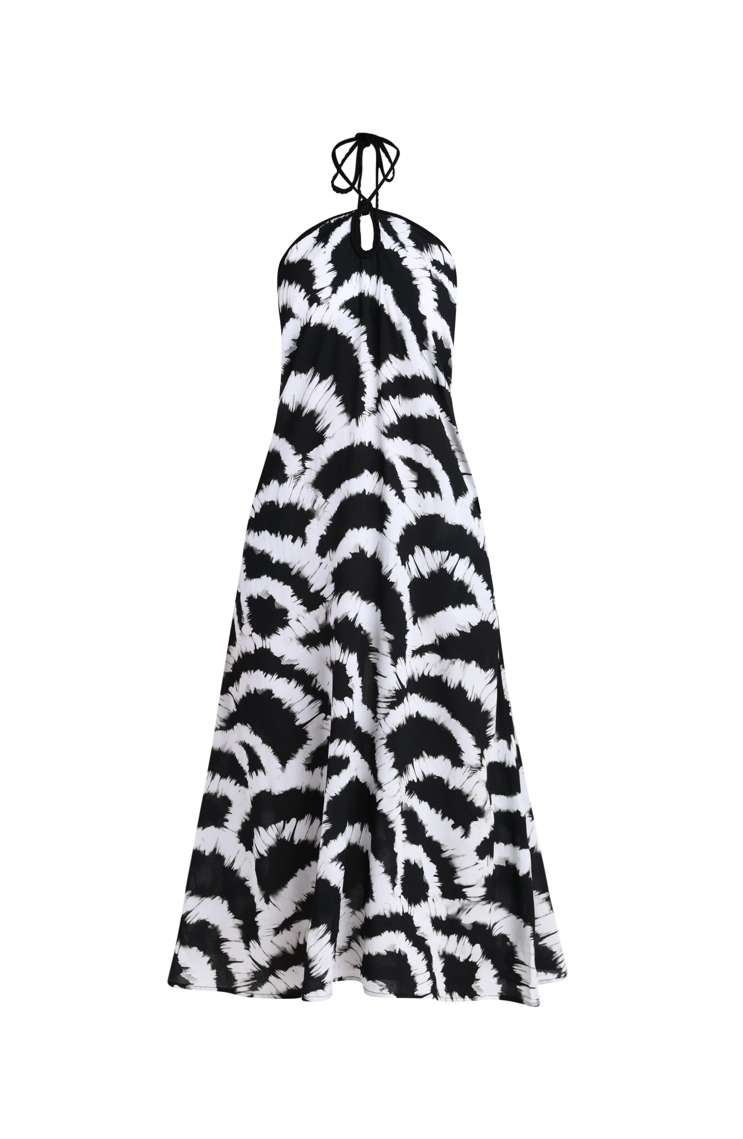 Woven Shadows Halter Maxi Dress - Image 3