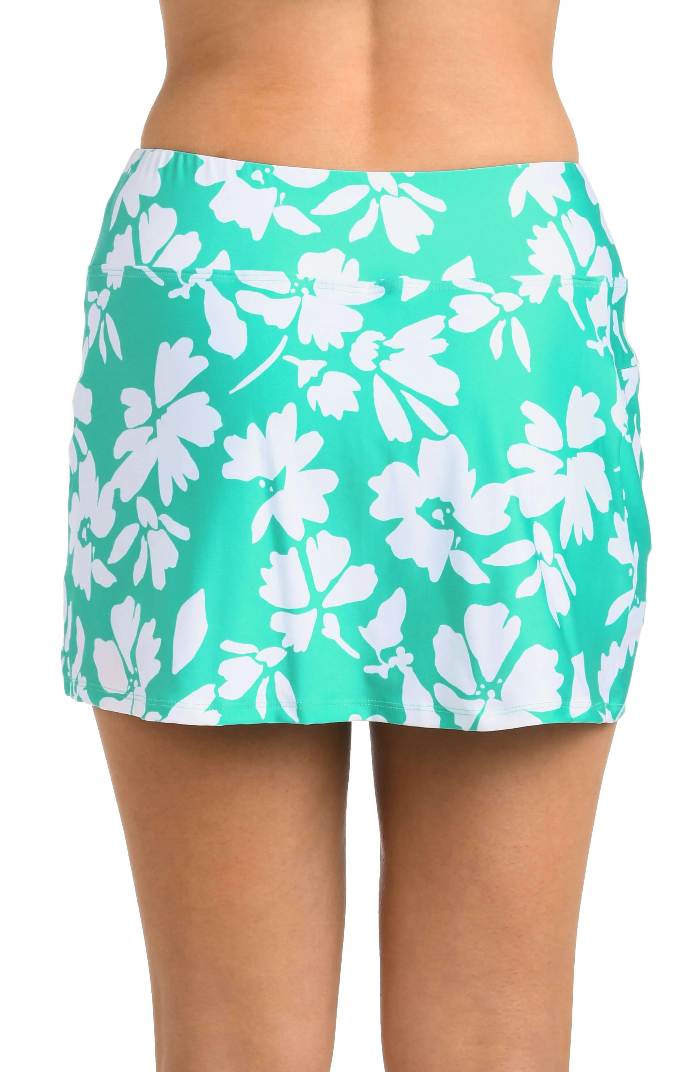 24th & Ocean Marseille Floral Swim Skort Bottom - FINAL SALE - Image 2