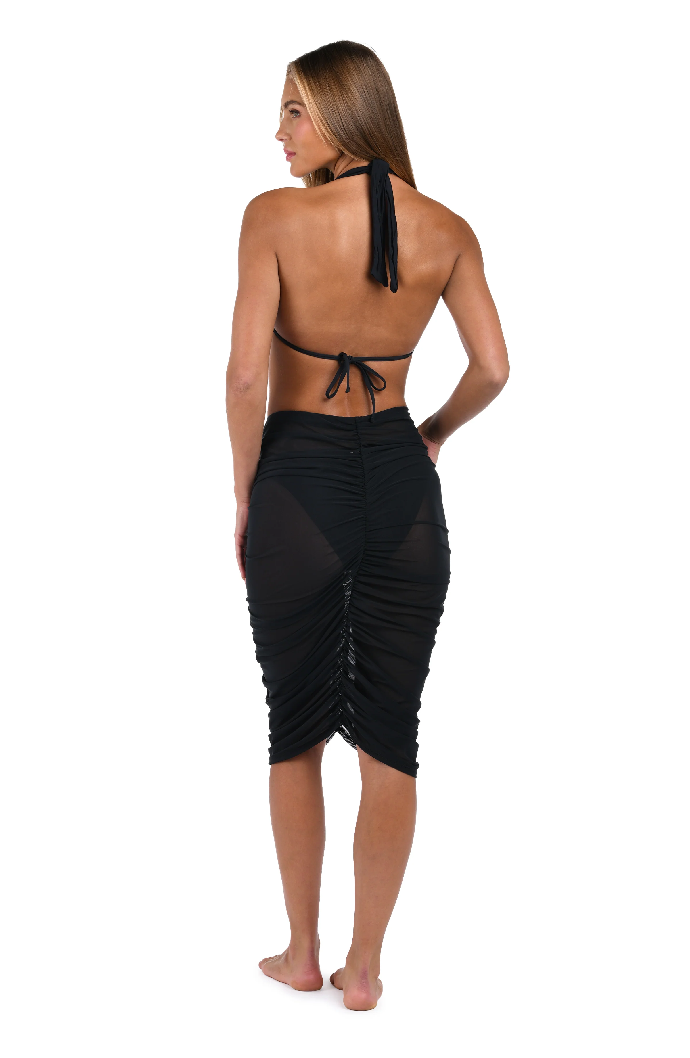 Sunshine 79 Maximal Mesh Skirt Cover Up - Black - Image 8