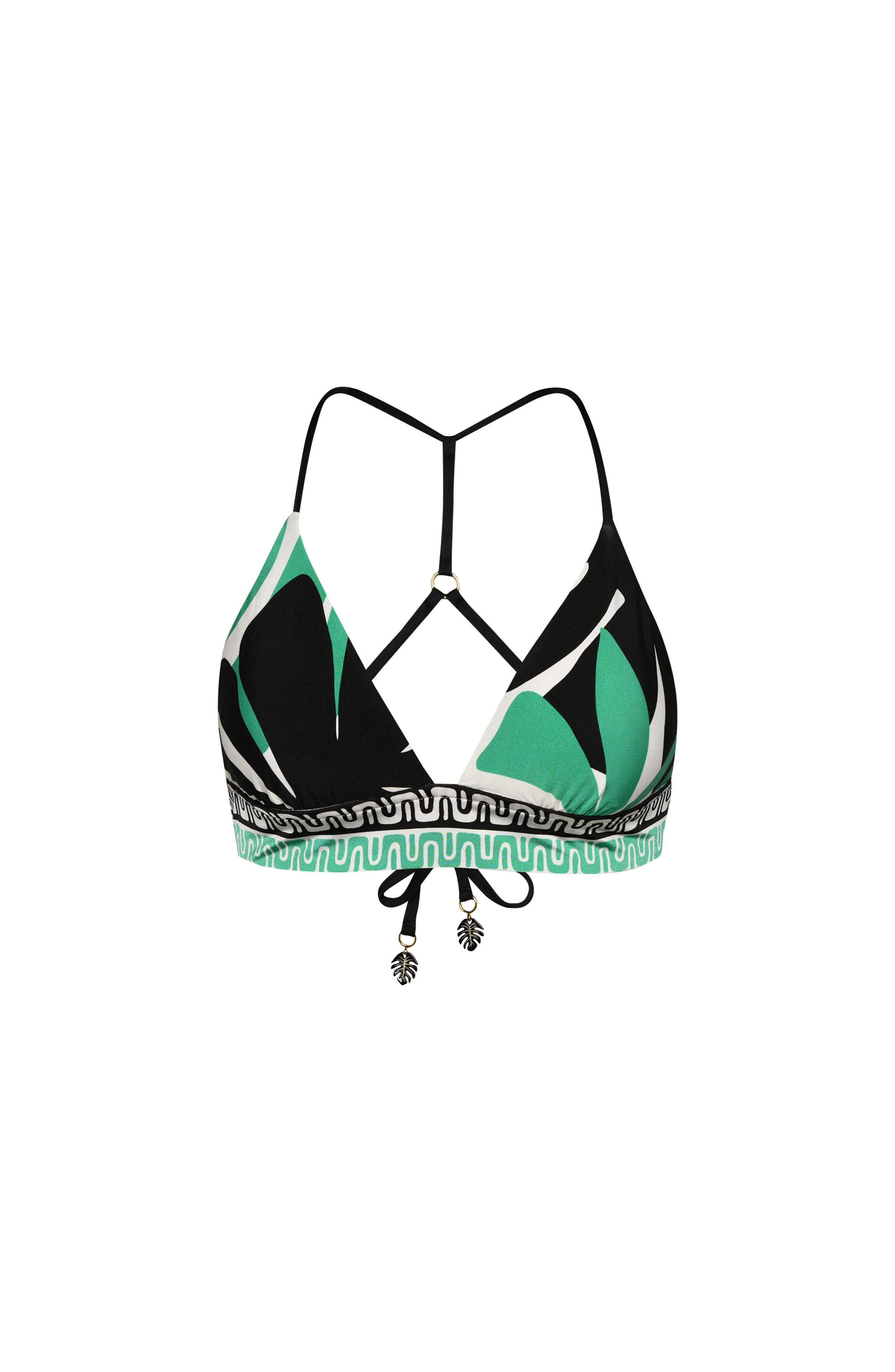 Sunshine 79 Monstera Banded Triangle Top - FINAL SALE - Image 3