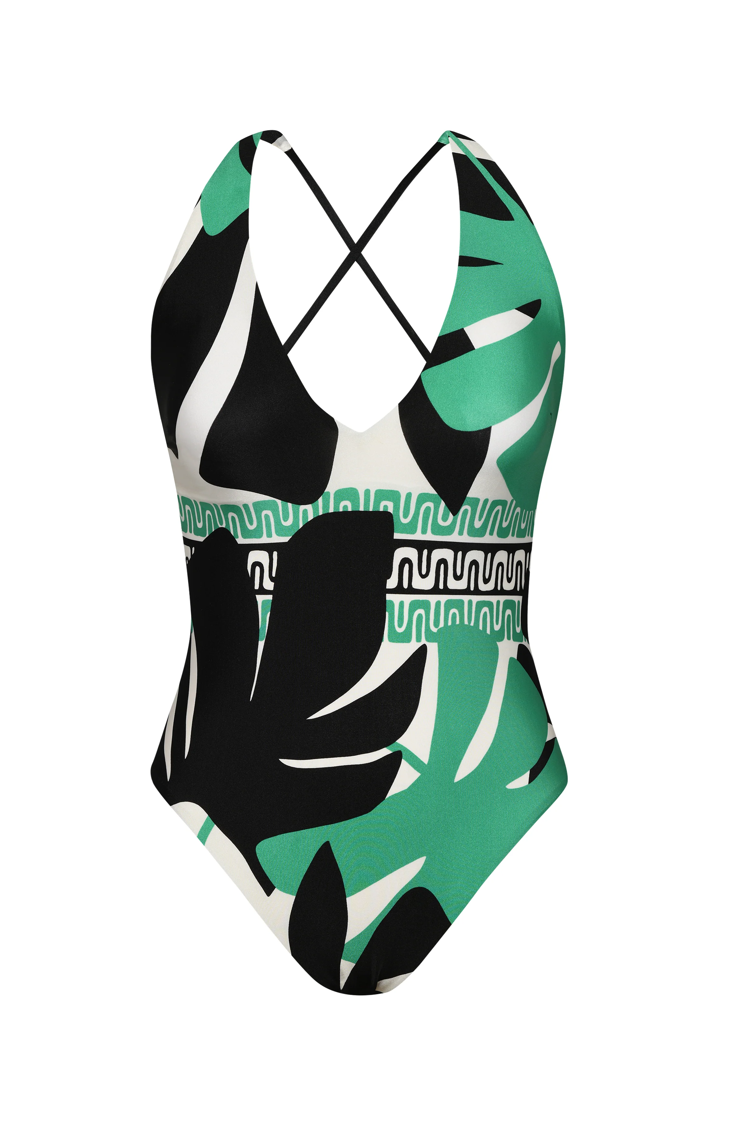 Sunshine 79 Monstera V-Plunge One Piece - FINAL SALE - Image 3