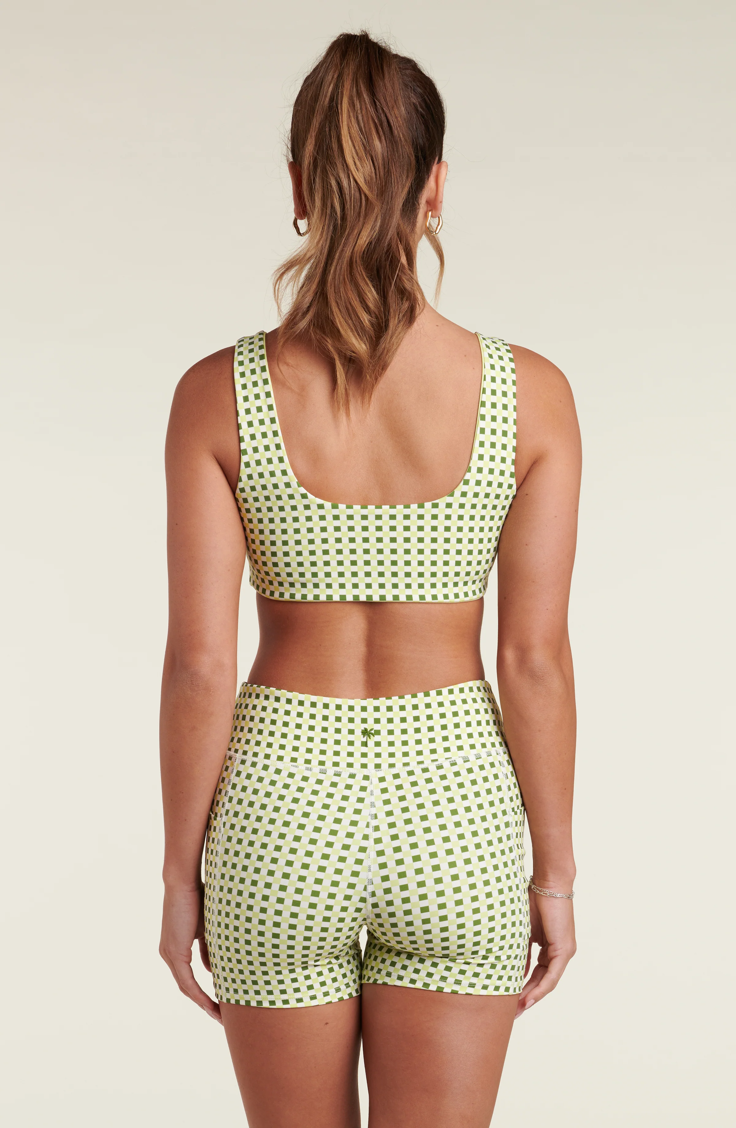 Check Point Biker Shorts - Lime - Image 5