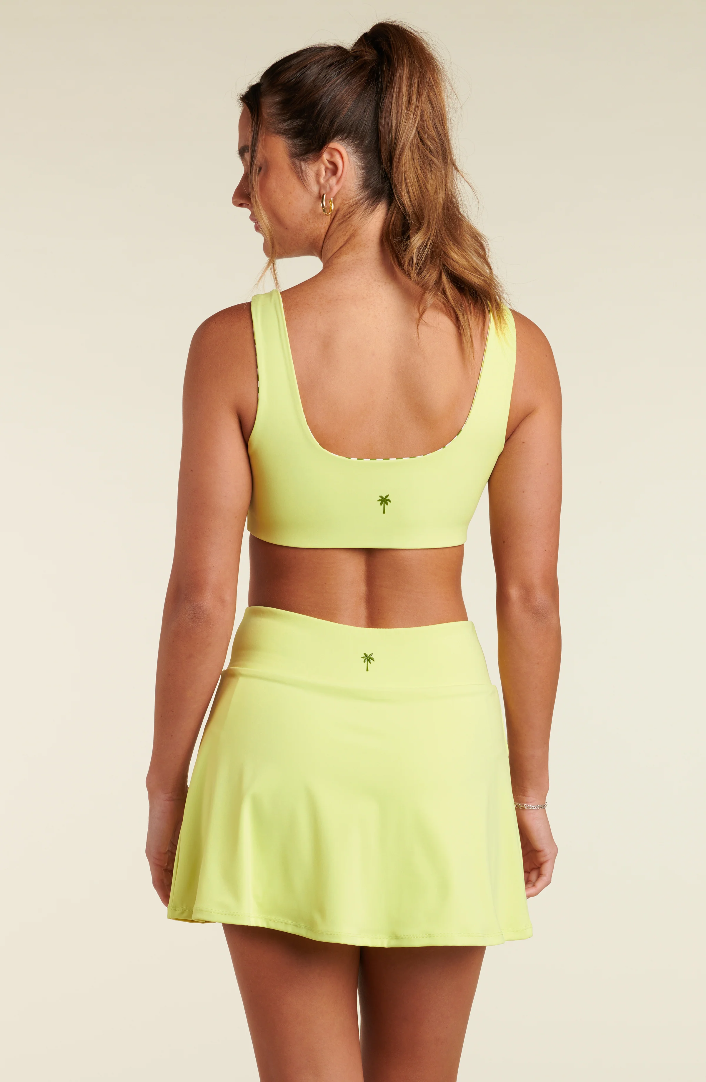 Check Point Reversible Sports Bra - Lime - Image 7