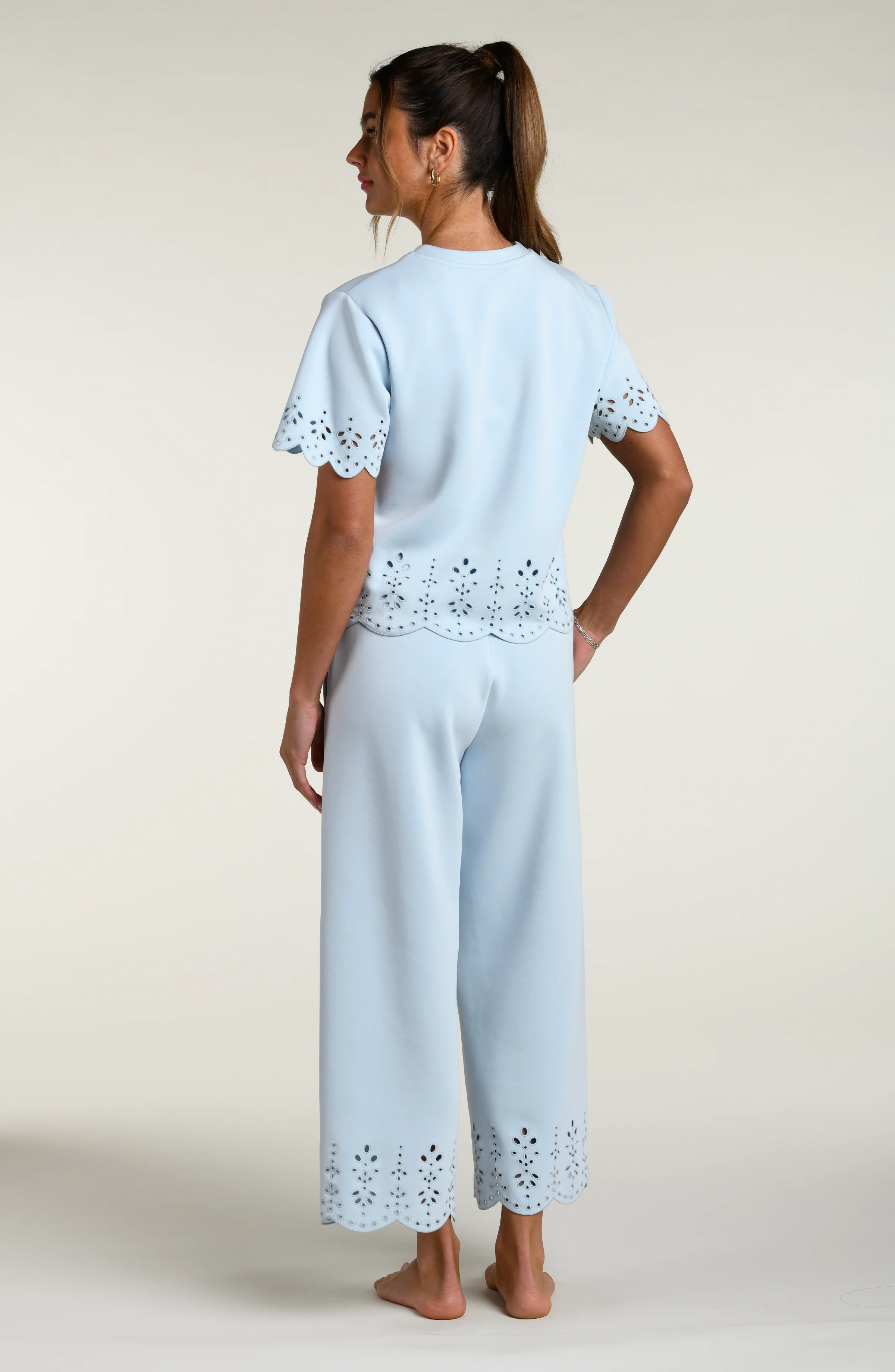 Cloudset Lounge Short Sleeve Top - Drift - Image 6