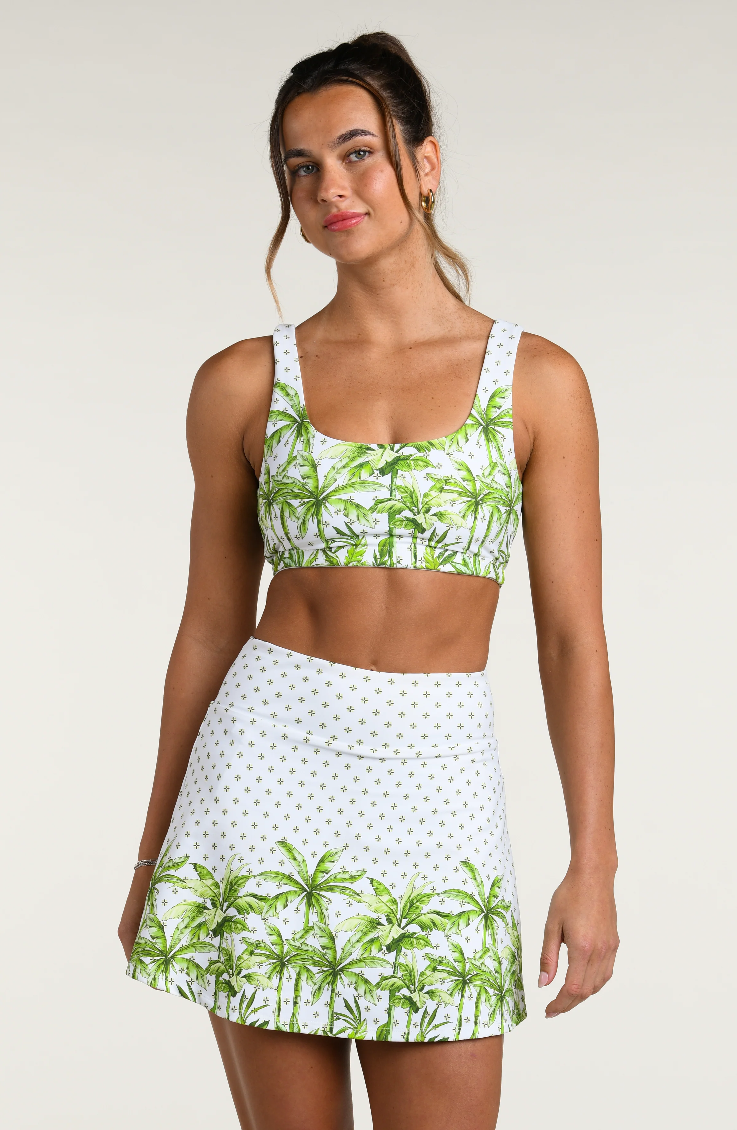 Club Palm Active Skort - Lime - Image 3