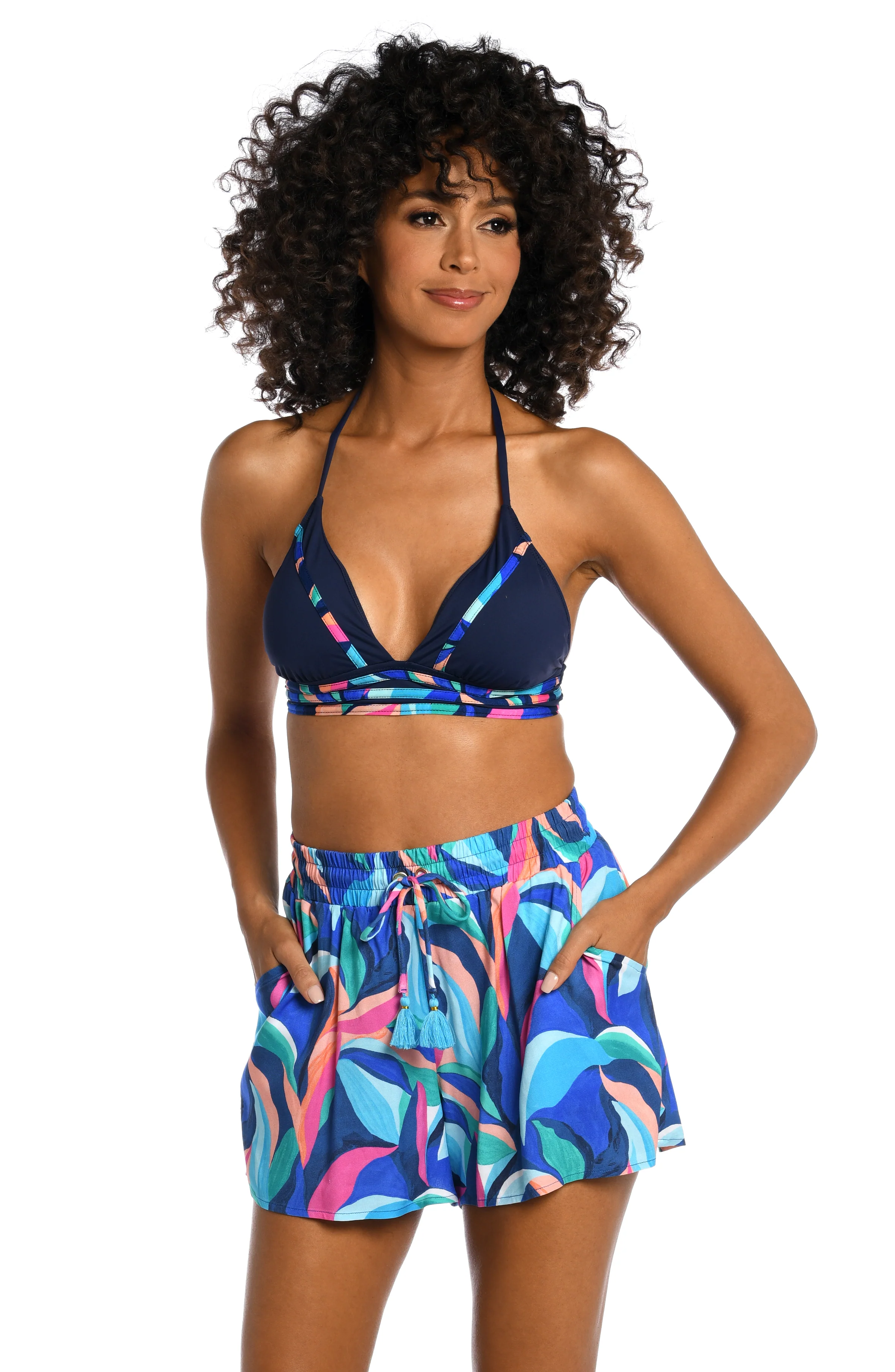 Painted Leaves Beach Shorts - FINAL SALE - Image 4
