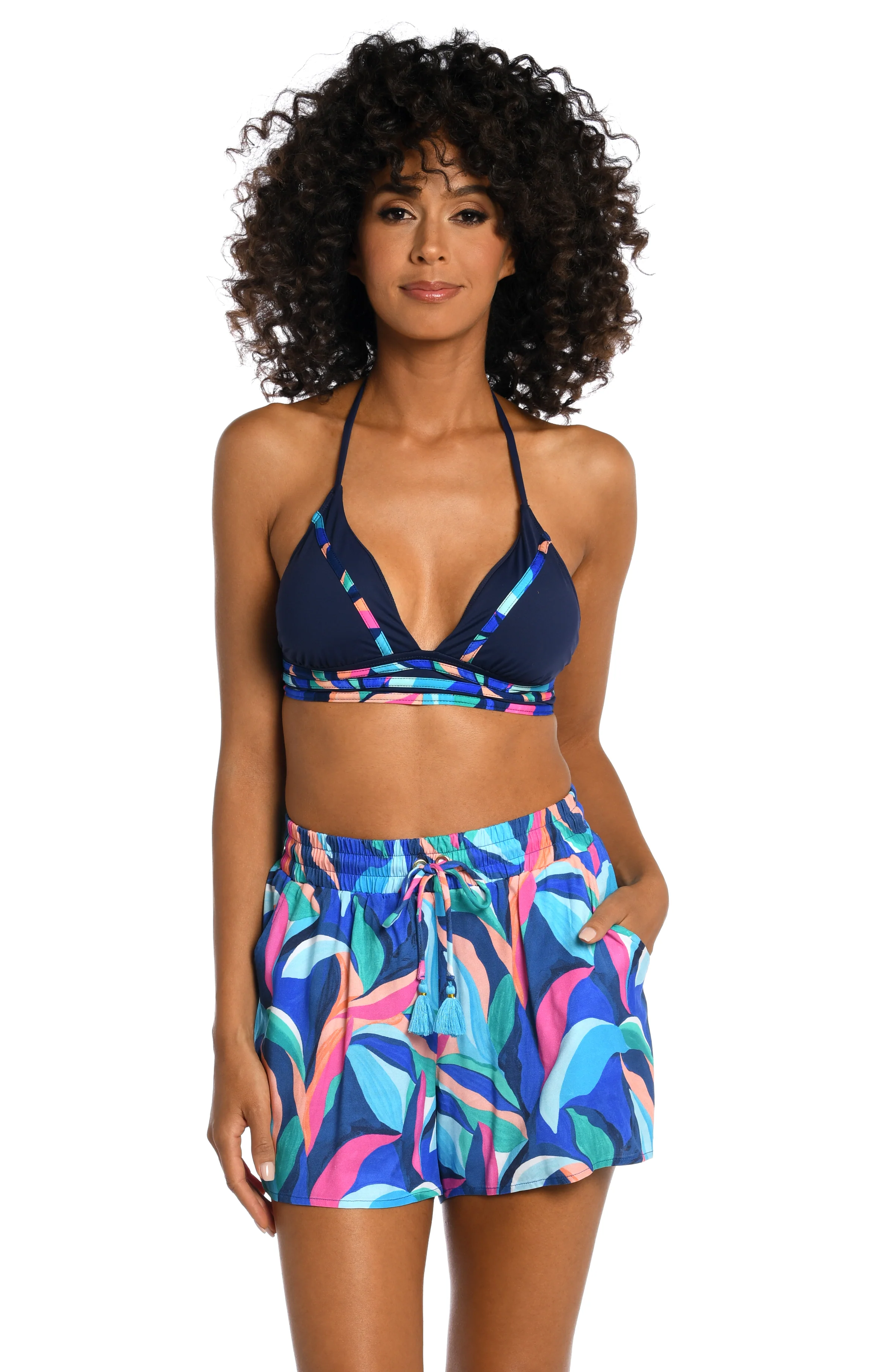 Painted Leaves Beach Shorts - FINAL SALE - Image 6