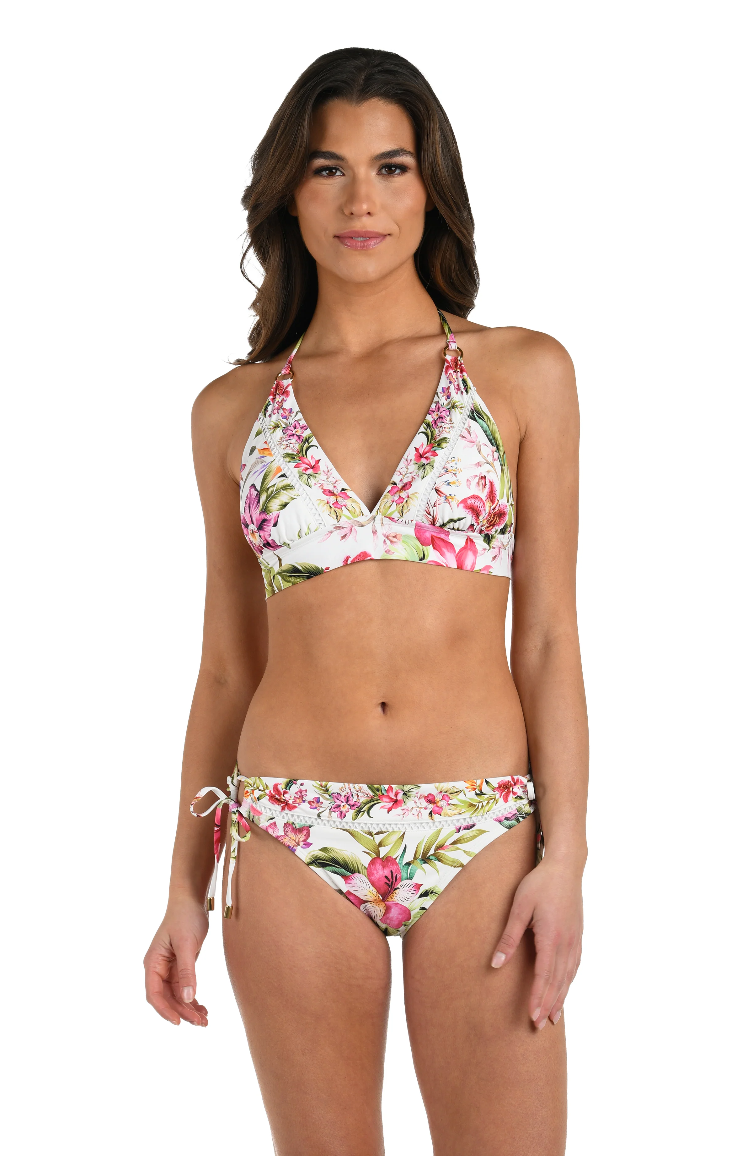 Polynesian Paradise Banded Halter Triangle Top - Image 2