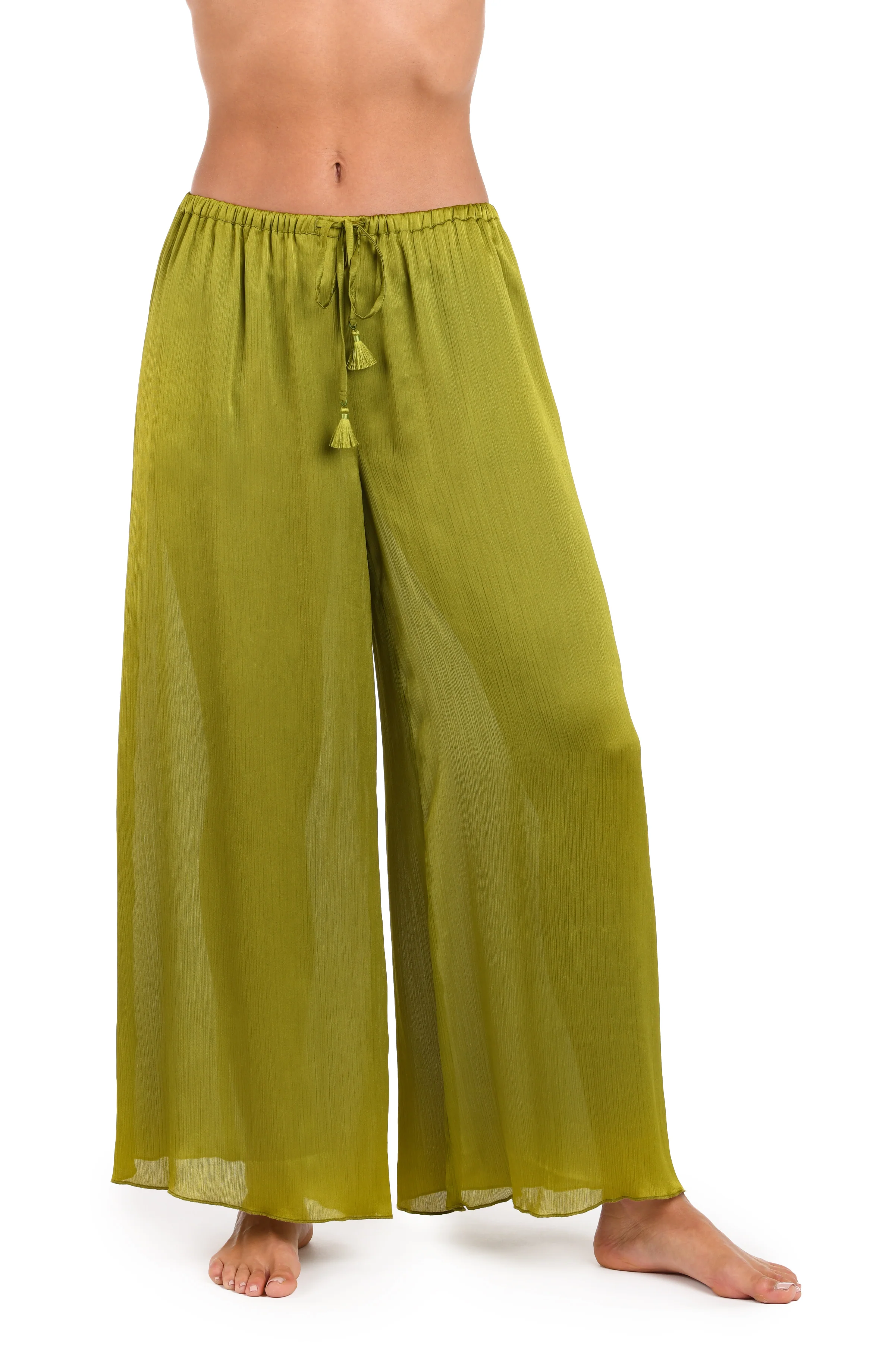 Sunshine 79 Radiance Crinkle Beach Pant - Olive - Image 2