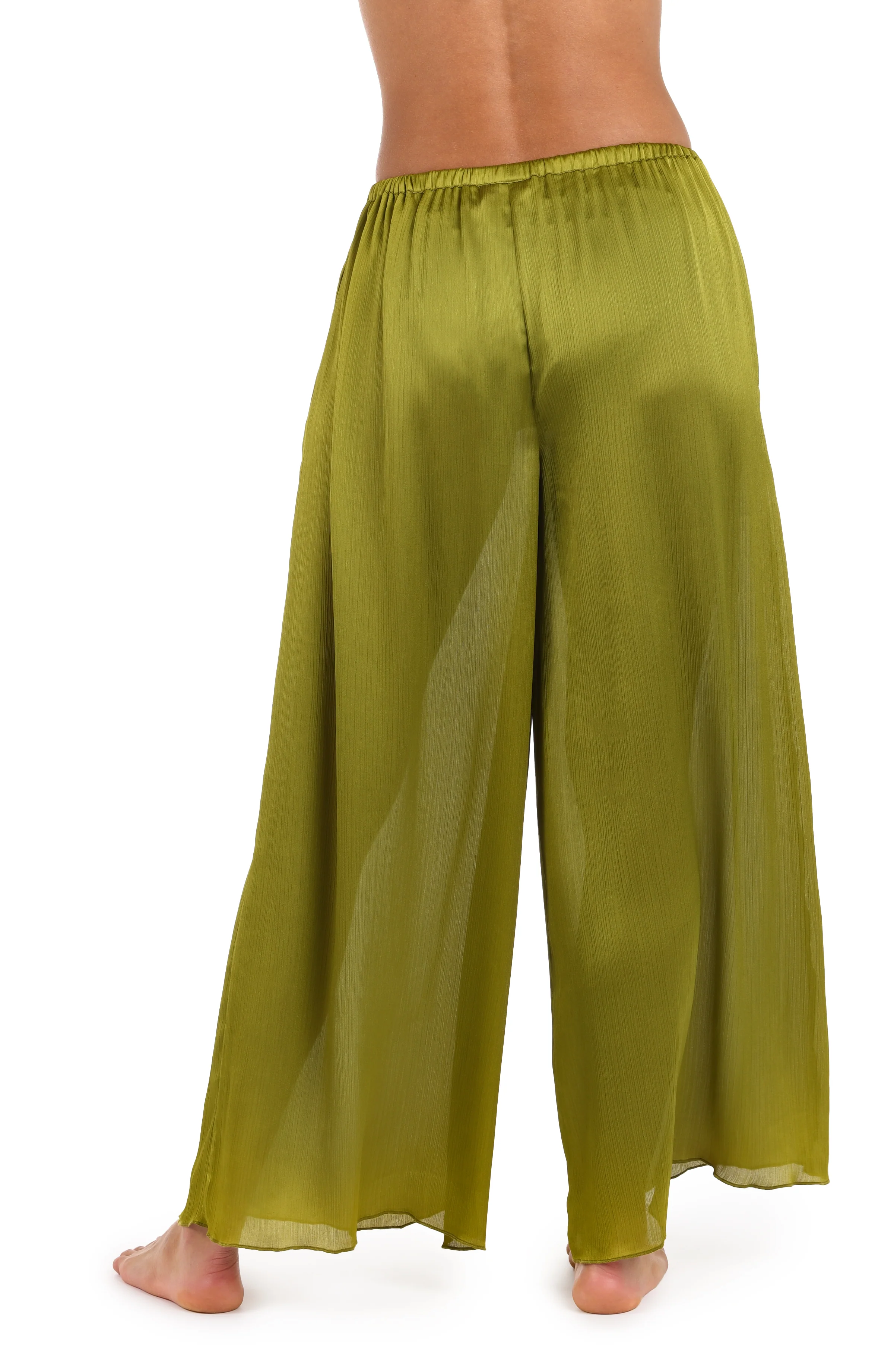Sunshine 79 Radiance Crinkle Beach Pant - Olive - Image 3