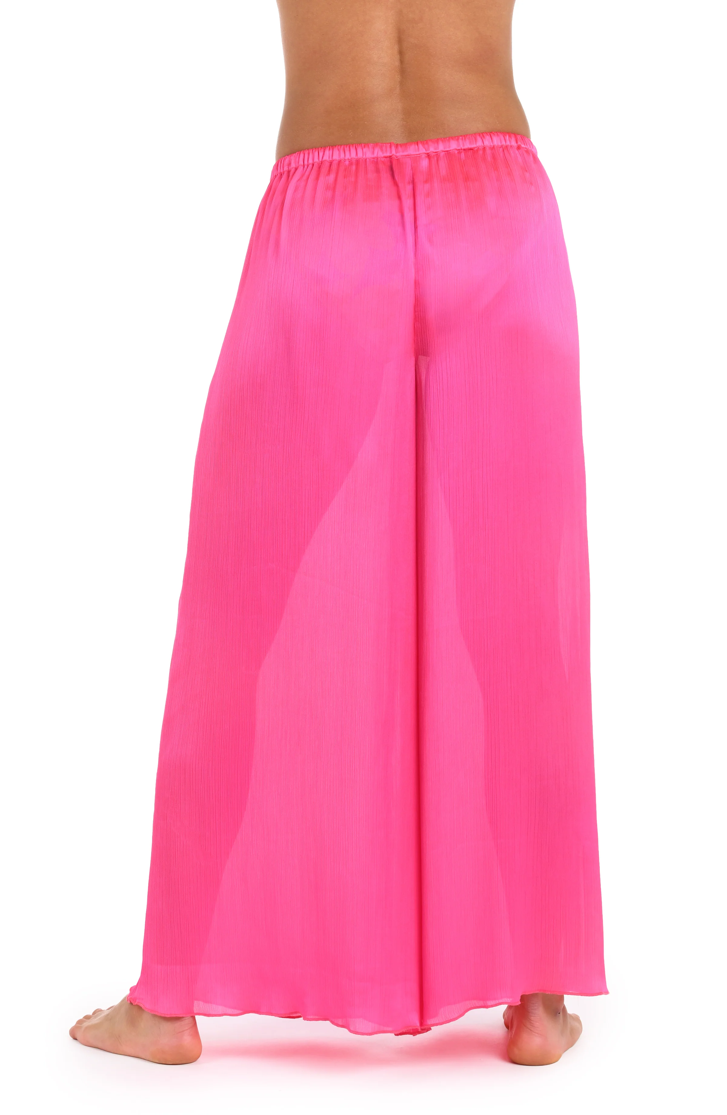 Sunshine 79 Radiance Crinkle Beach Pant - Bright Pink - Image 2
