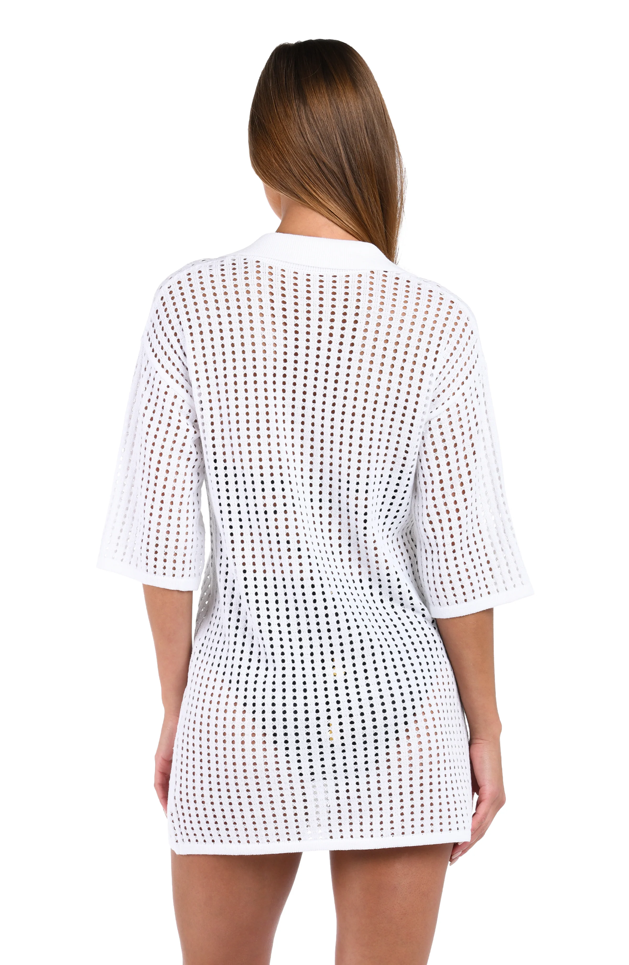 Sunshine 79 Resort Crochet Covers V-Neck Tunic - FINAL SALE - Image 3