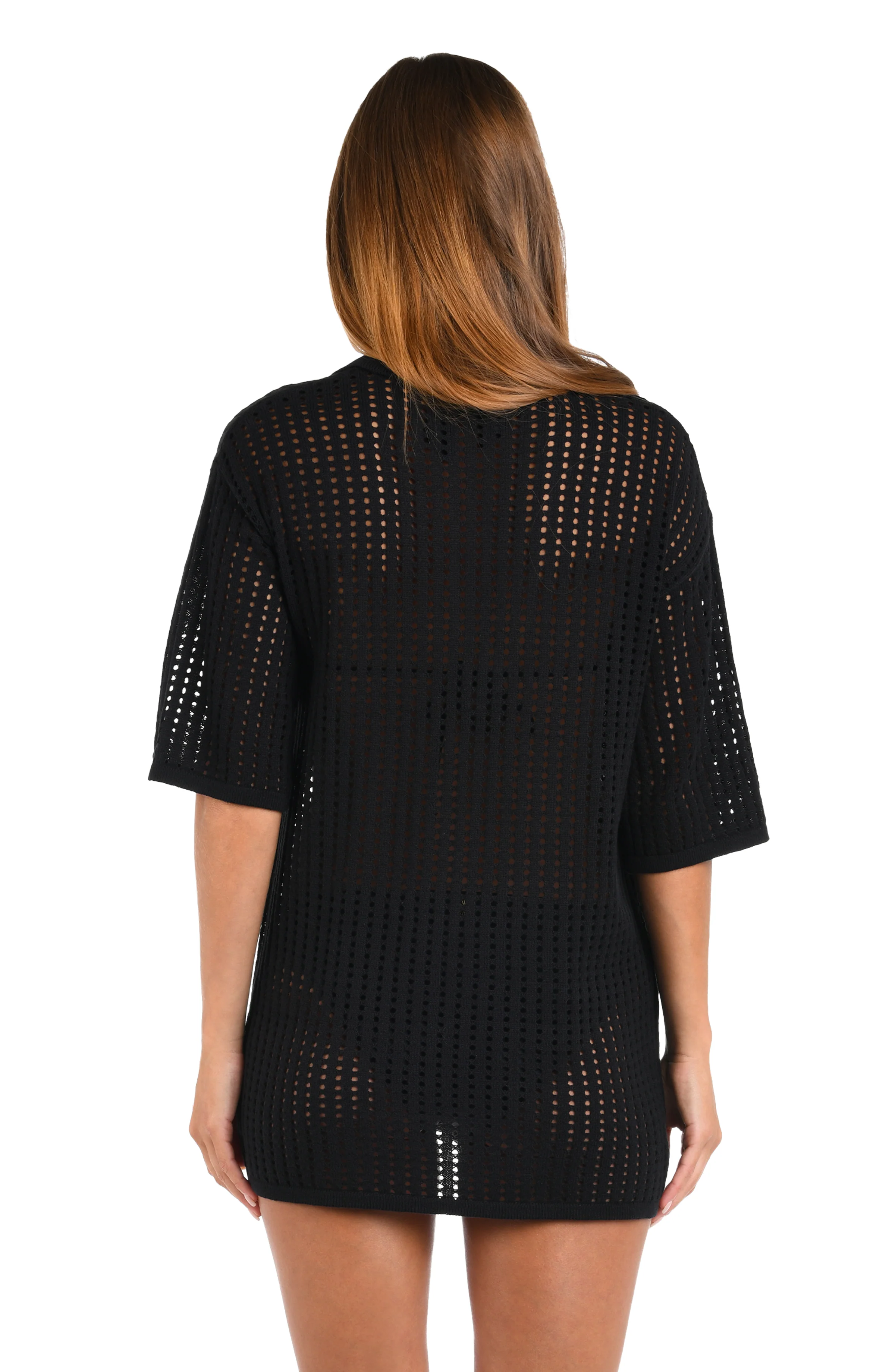 Sunshine 79 Resort Crochet Covers V-Neck Tunic - FINAL SALE - Image 3