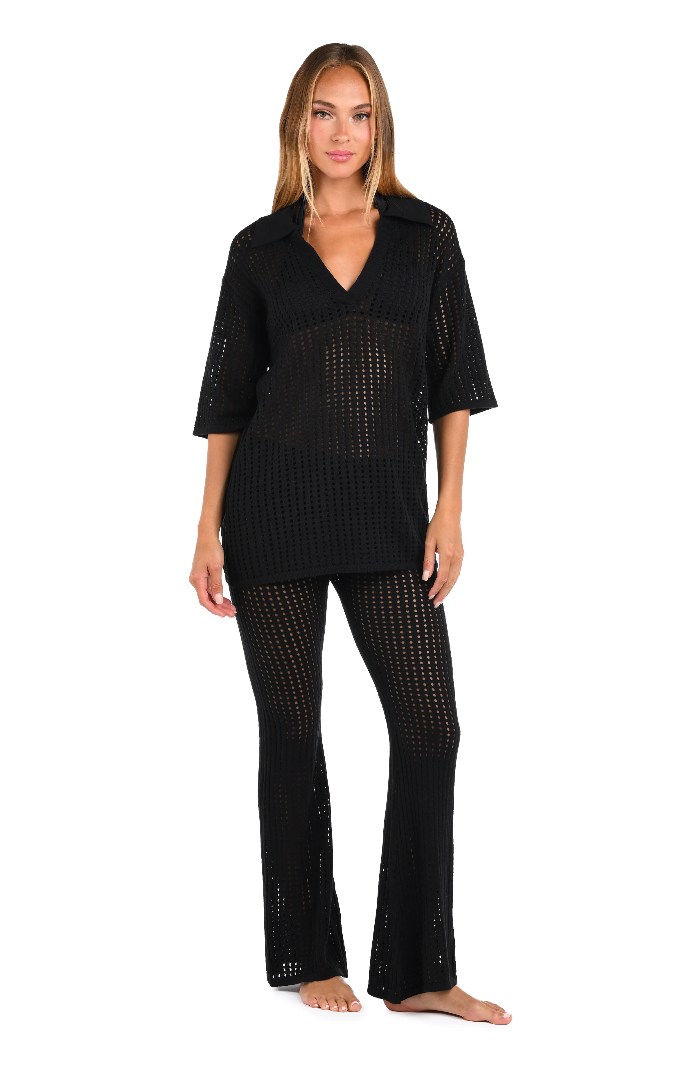 Sunshine 79 Resort Crochet Covers V-Neck Tunic - FINAL SALE - Image 6