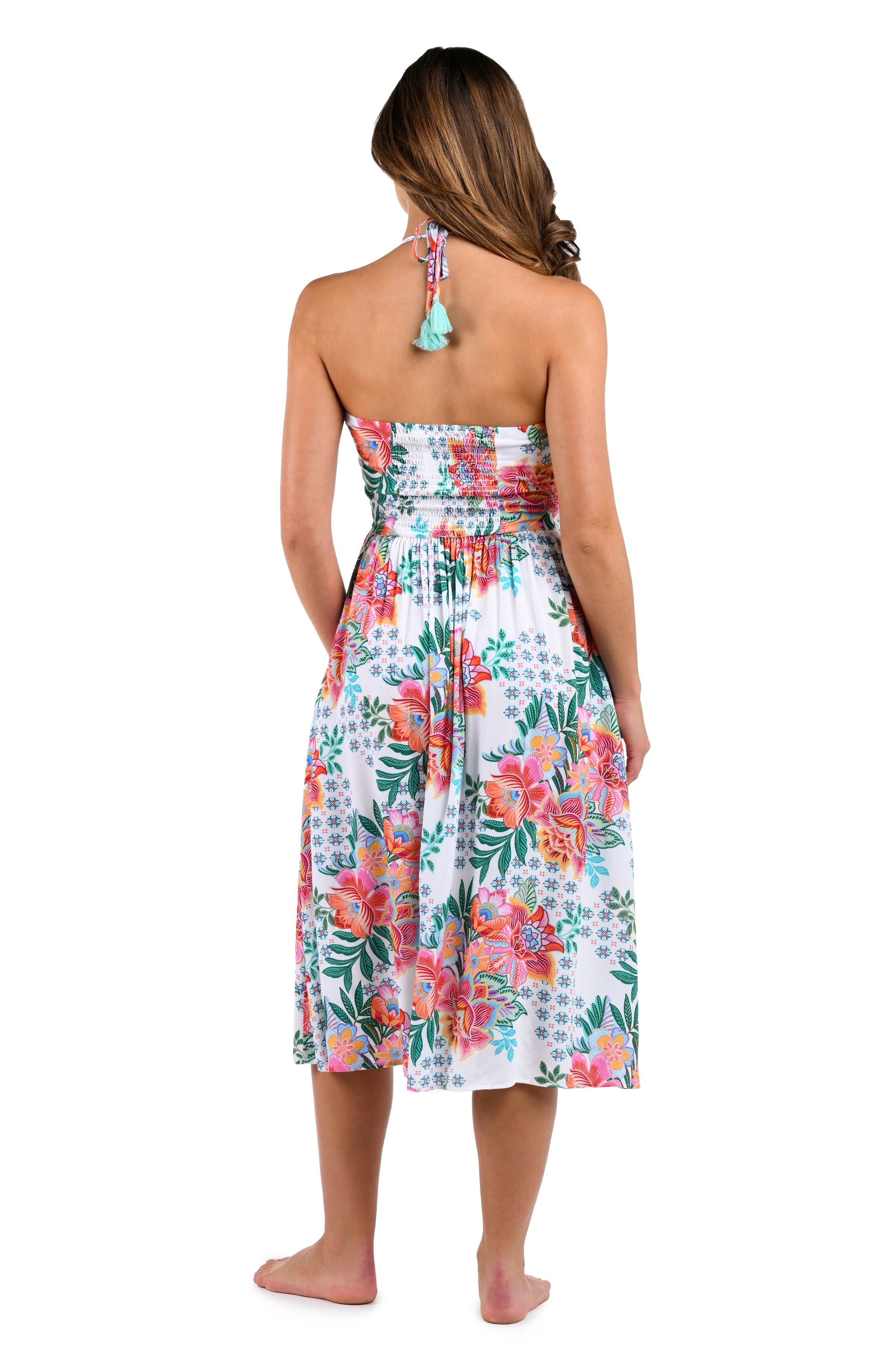 Riviera Resort Halter Midi Dress Cover Up - FINAL SALE - Image 3