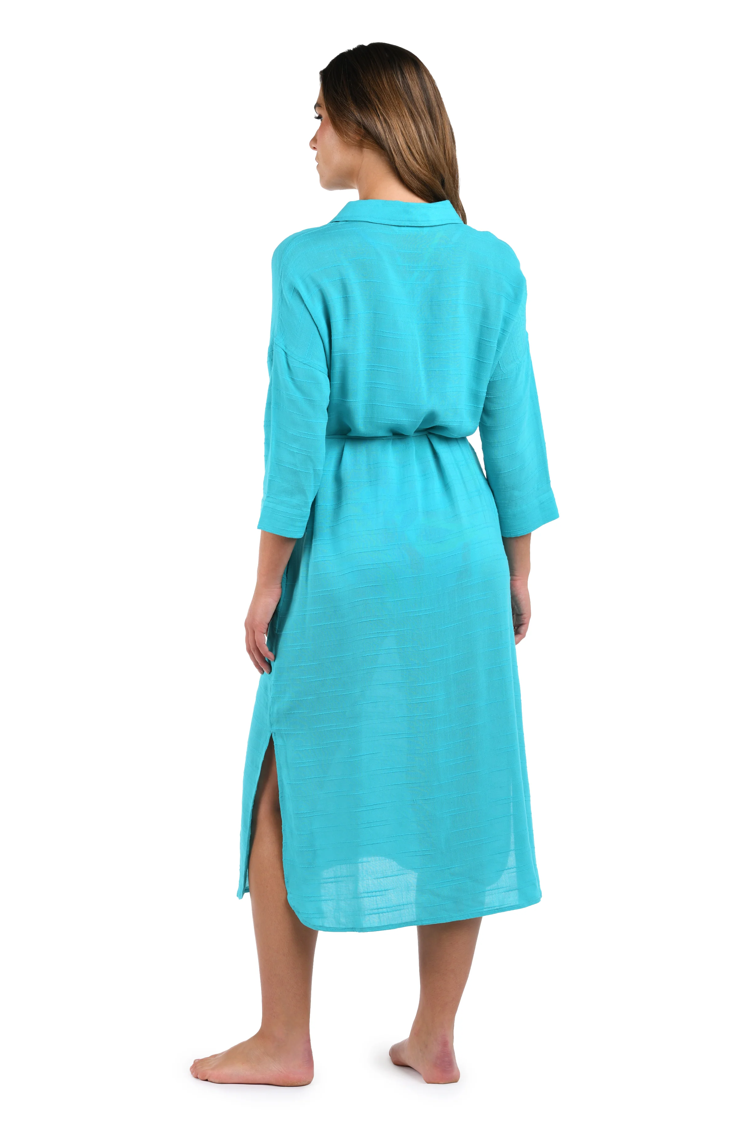Sea Cove Covers Button Up Shirt Dress - Image 3