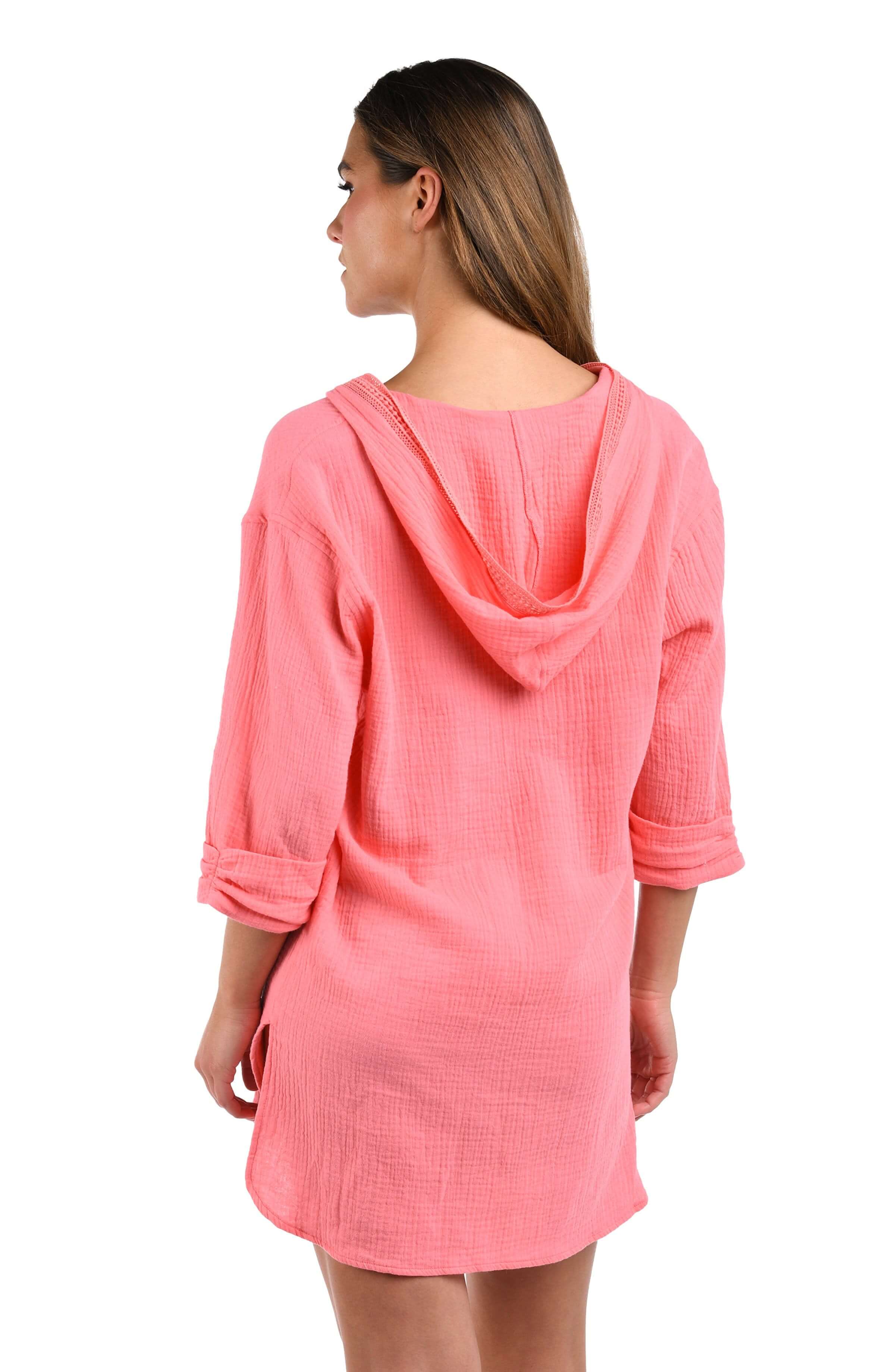 Seaside Covers Hoodie - Light Coral - Image 3
