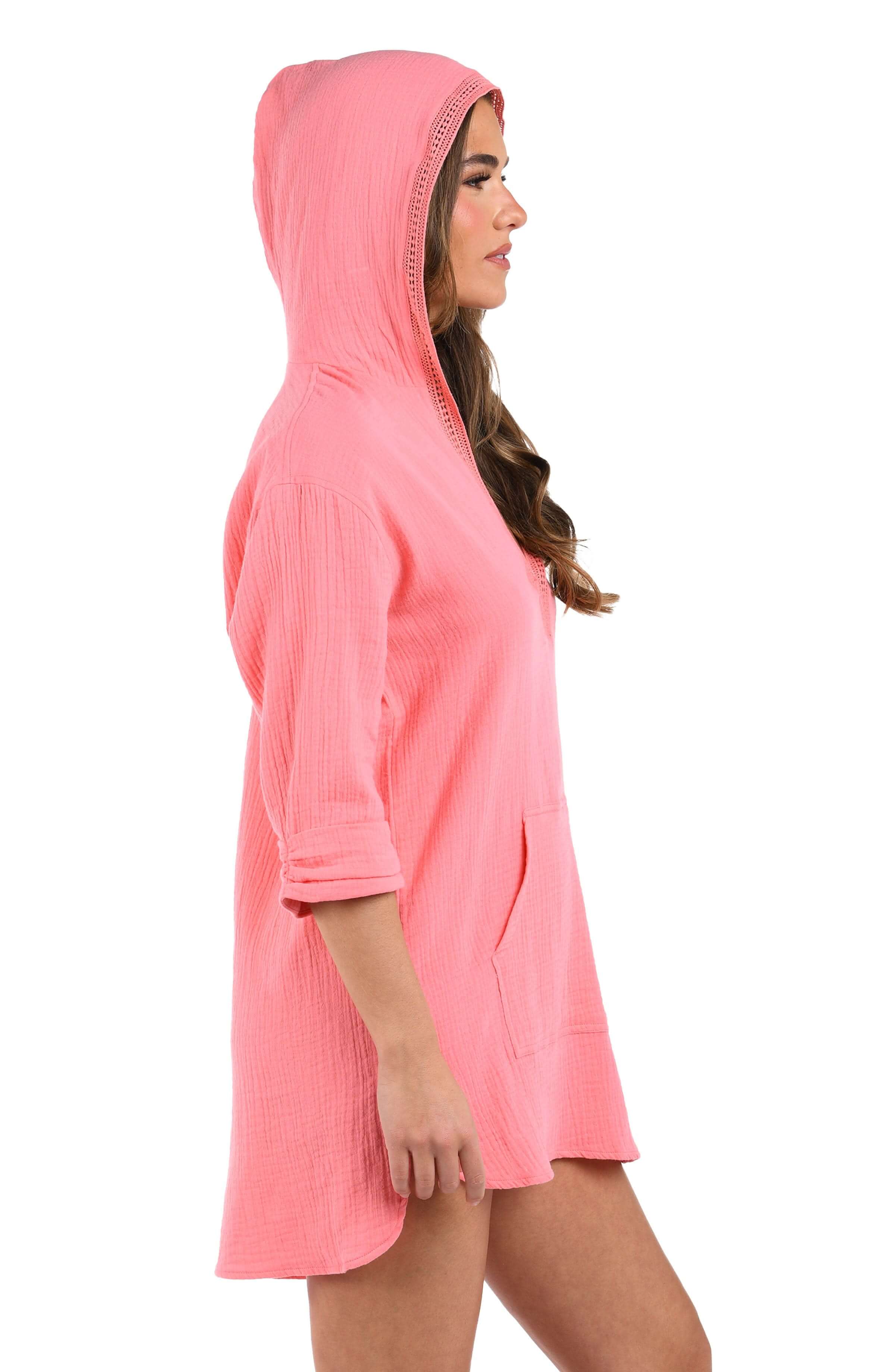 Seaside Covers Hoodie - Light Coral - Image 7