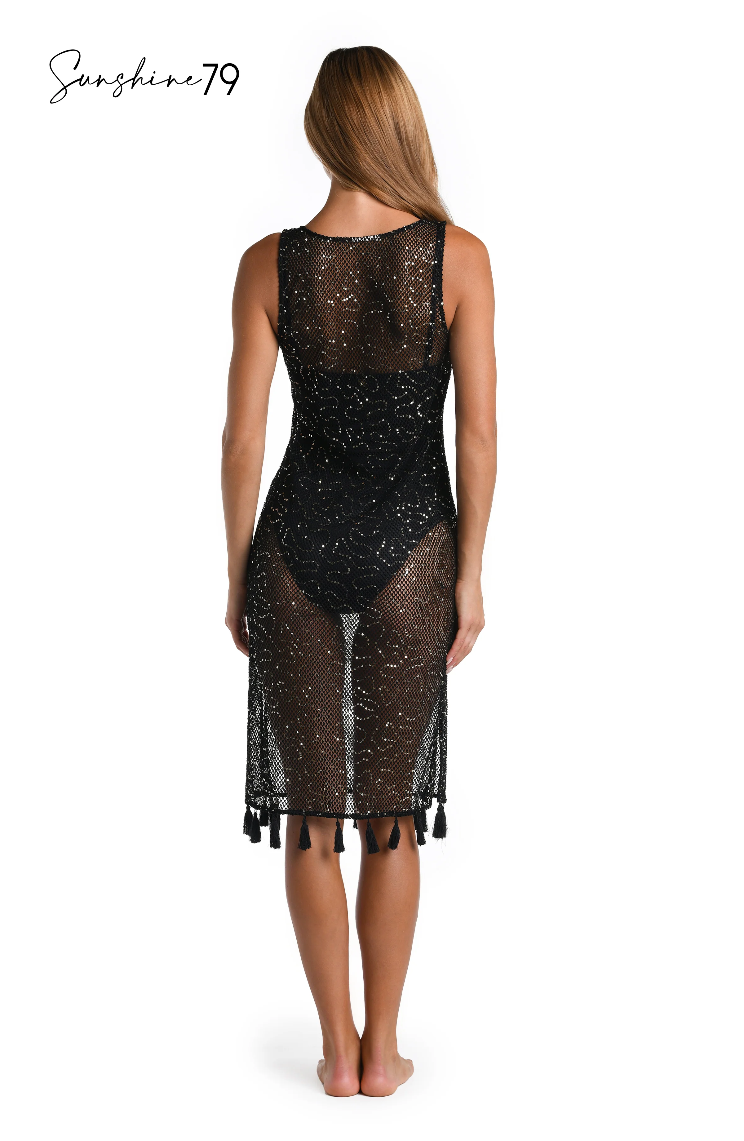 Sunshine 79 Shine Crochet Midi Dress Cover Up - Image 2