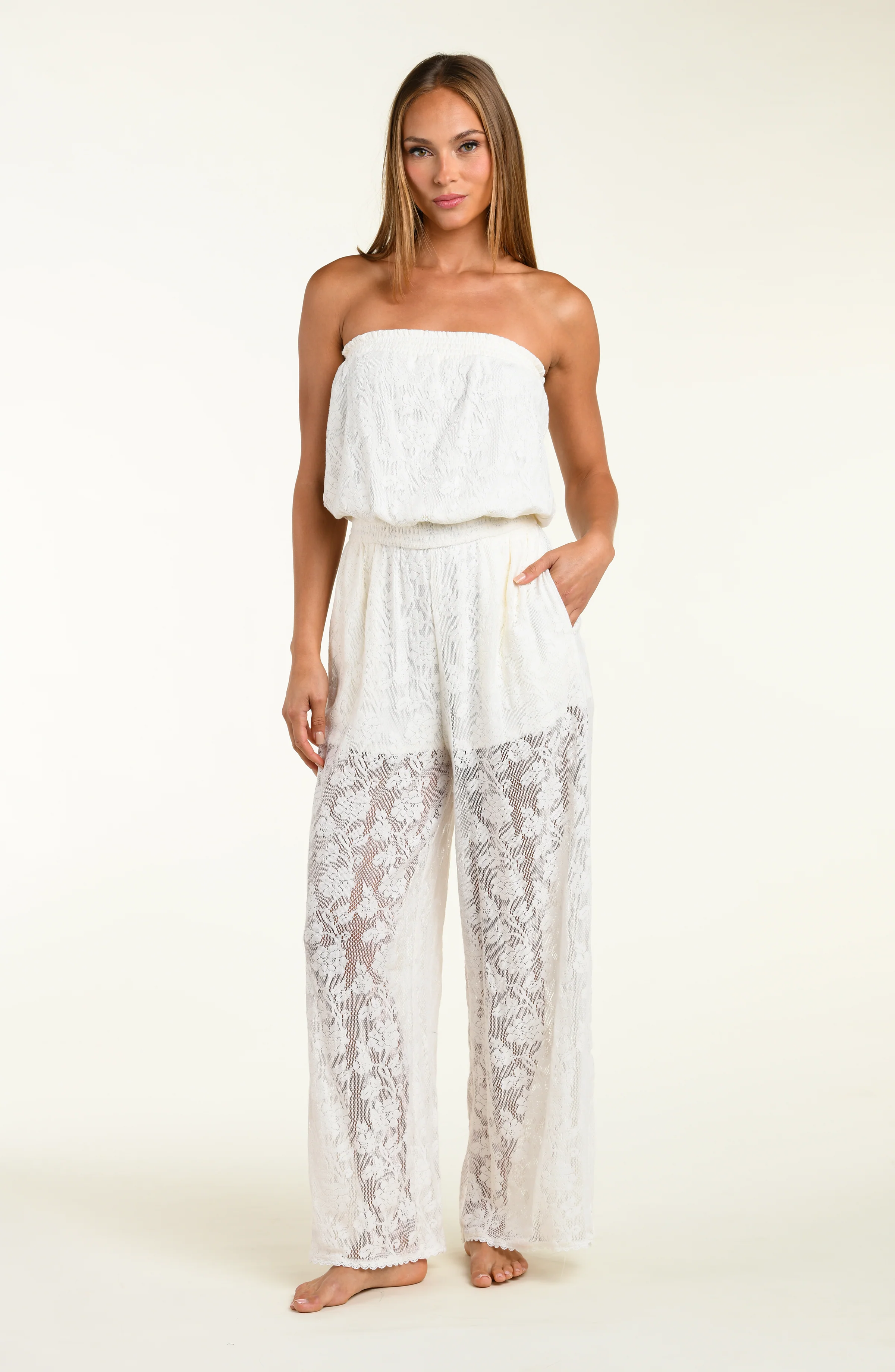 Sunshine 79 Celestial Petals Covers Strapless Jumpsuit - Image 4