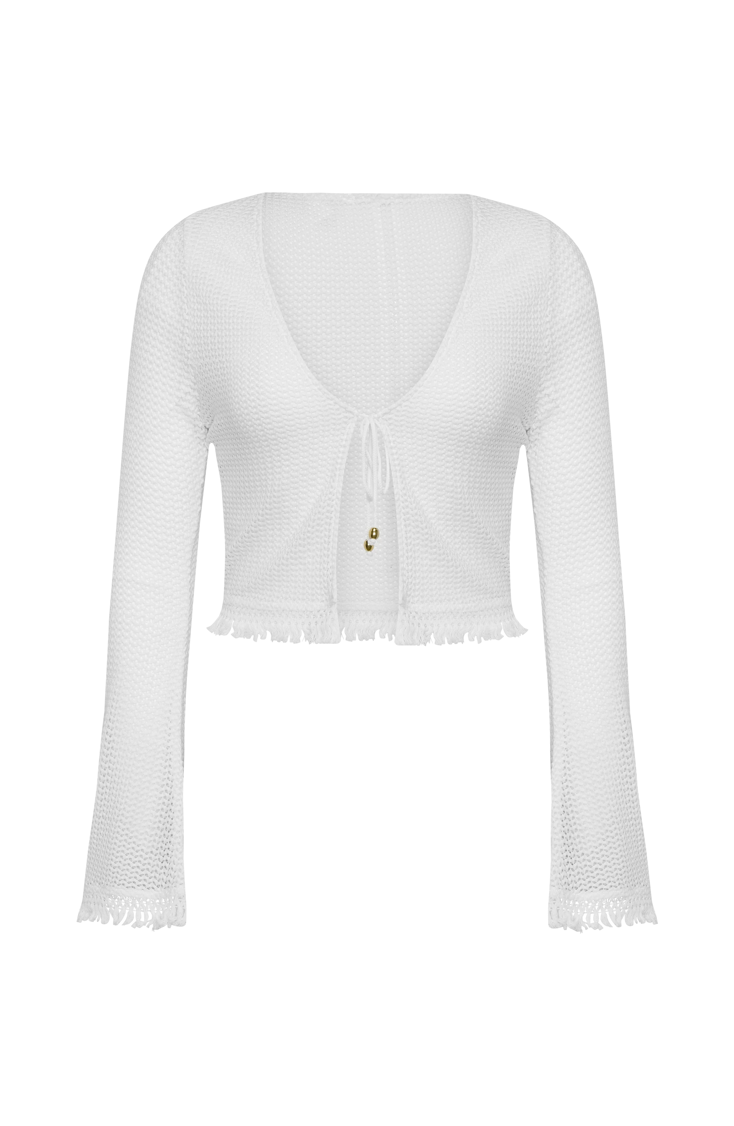Sunshine 79 Flora Flair Cropped Cardigan Top - Image 4