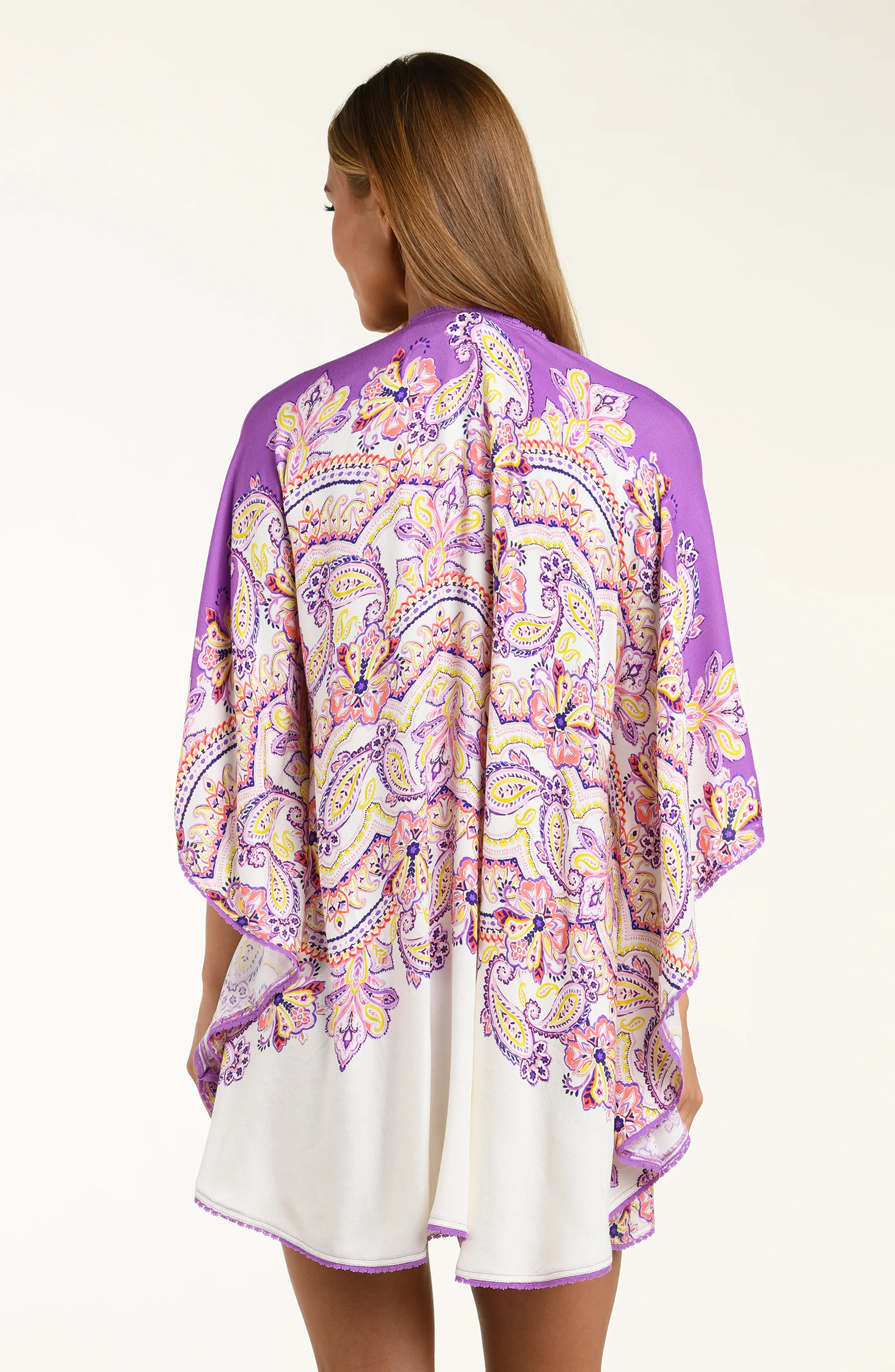 Sunshine 79 Lilac Cascade Open Front Kimono - Image 2