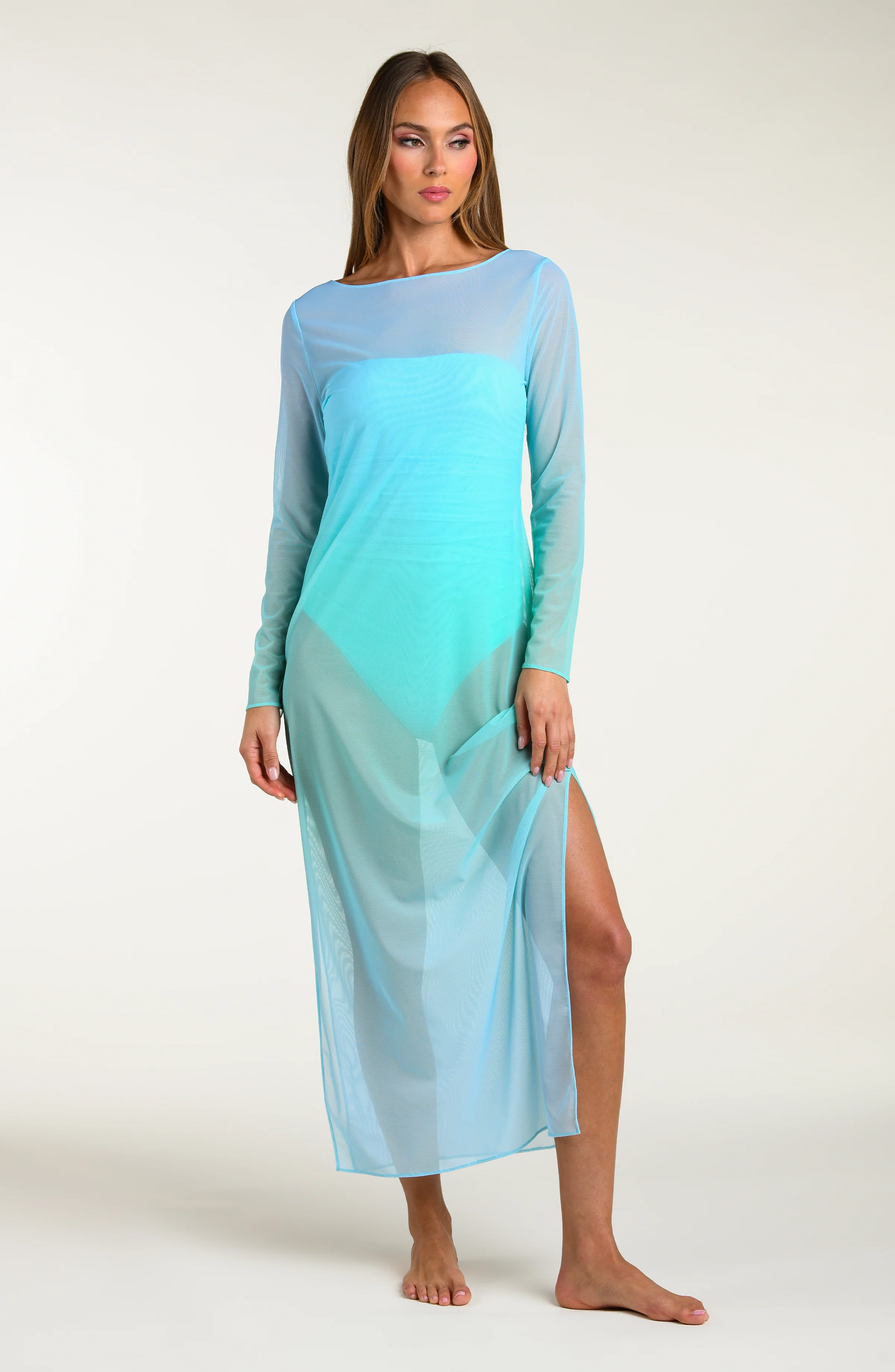 Sunshine 79 Ombre Illusions Long Sleeve Maxi Dress - Image 4