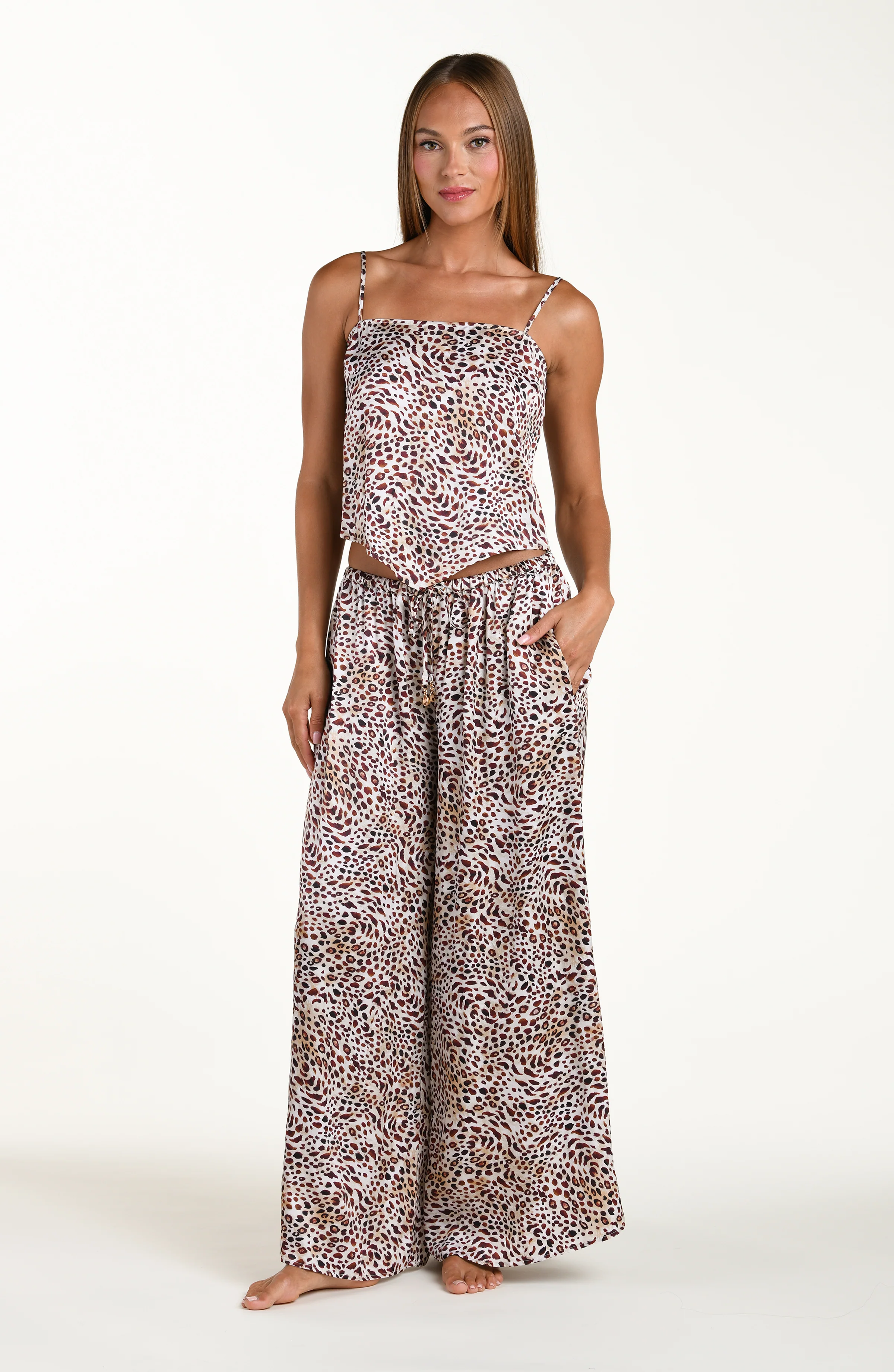 Sunshine 79 Paradise Heat Over the Shoulder Scarf Top - Image 4
