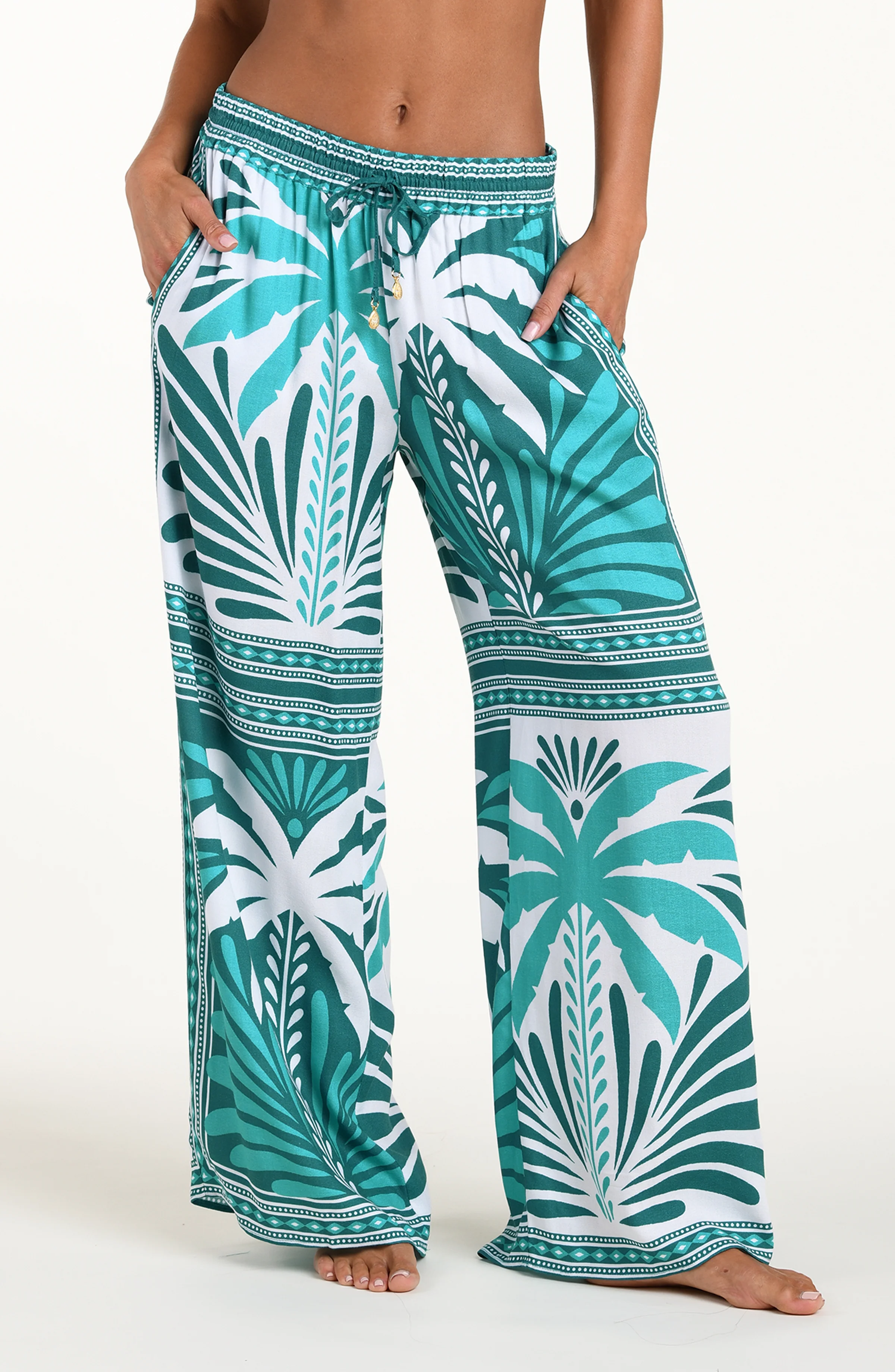 Sunshine 79 Patchwork Palms Beach Pant - Image 2