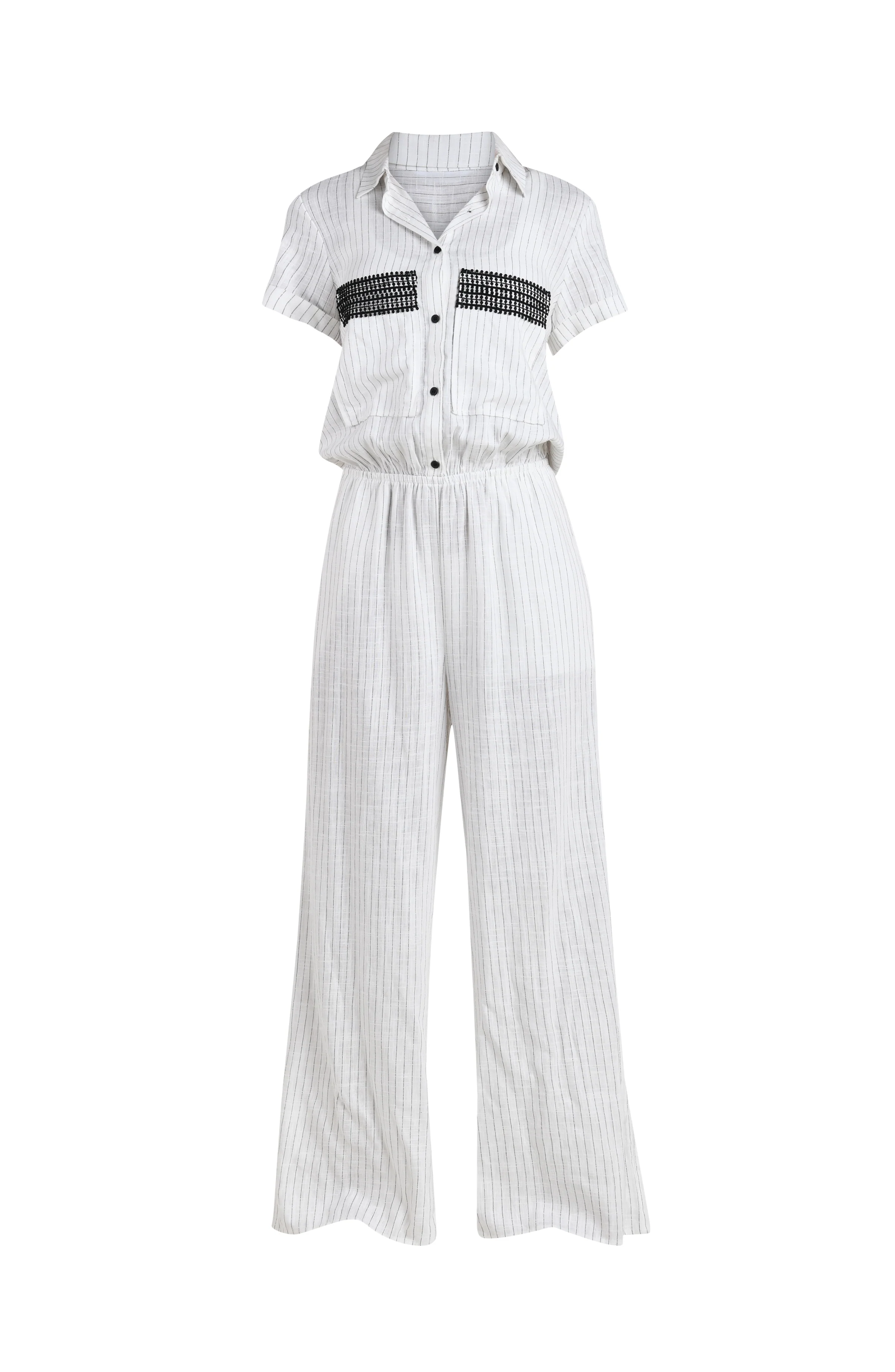 Sunshine 79 Safari Chic Button Up Jumpsuit - Image 4