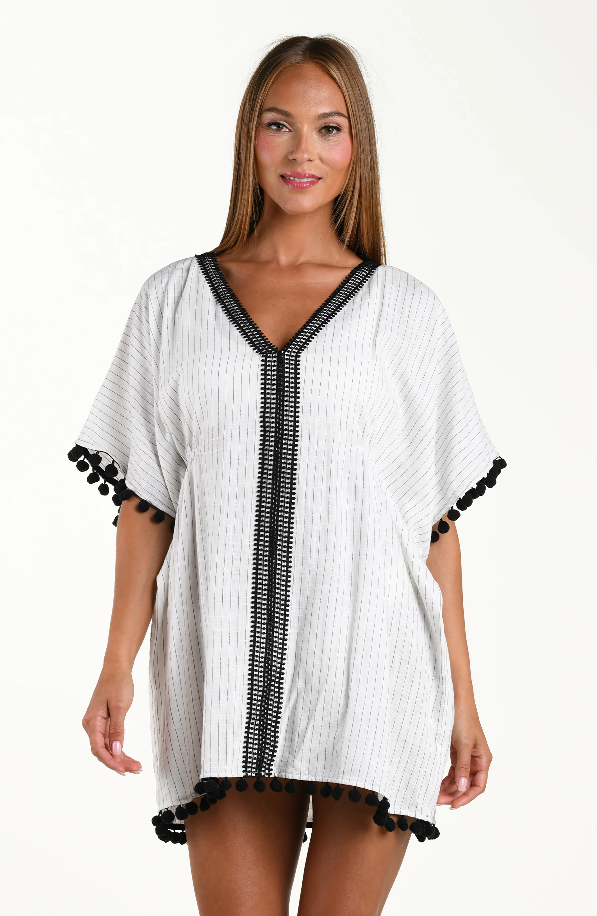 Sunshine 79 Safari Chic V-Neck Tunic - Image 2