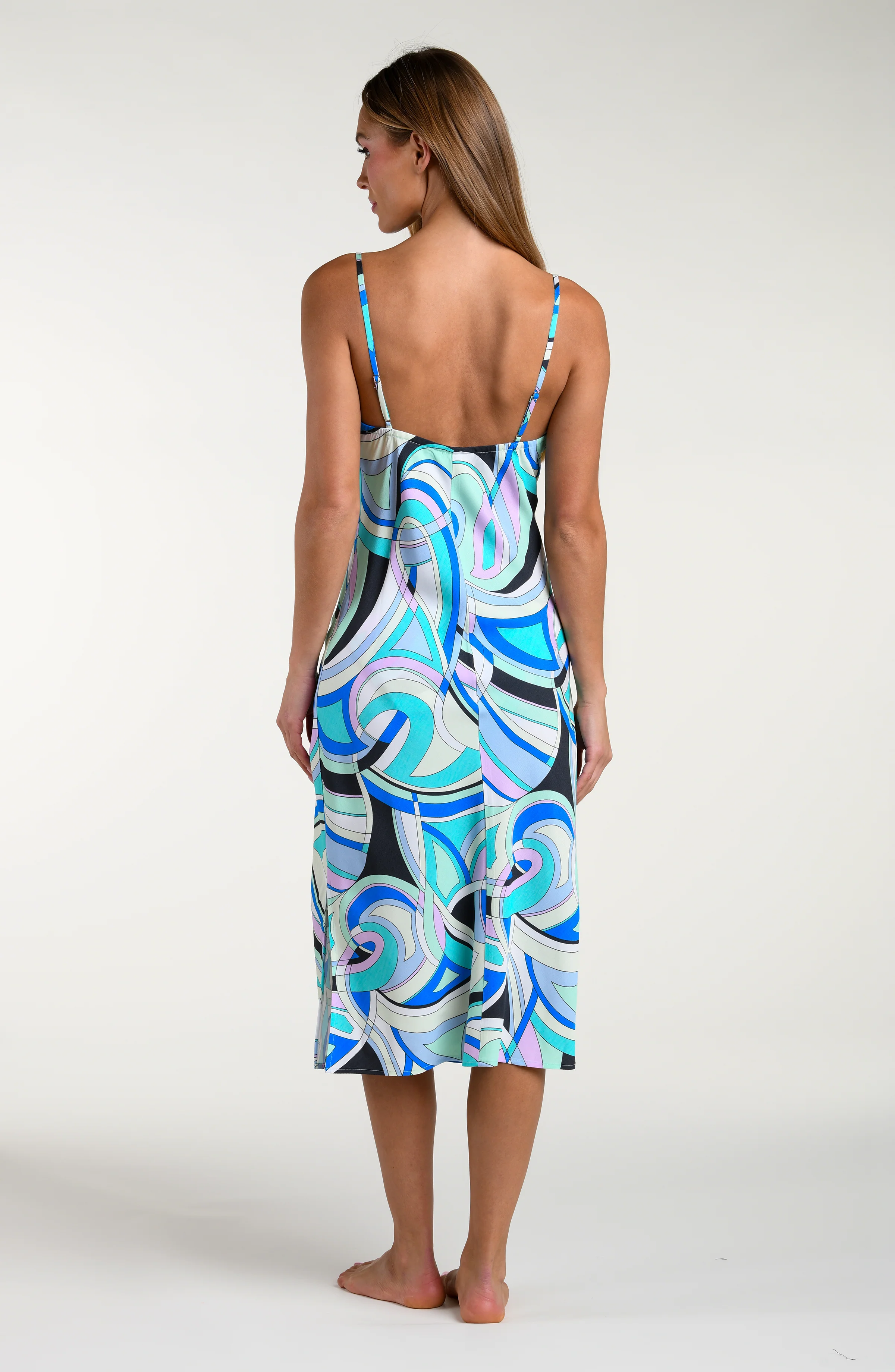 Sunshine 79 Studio Swirl Over the Shoulder Midi Dress - Image 3
