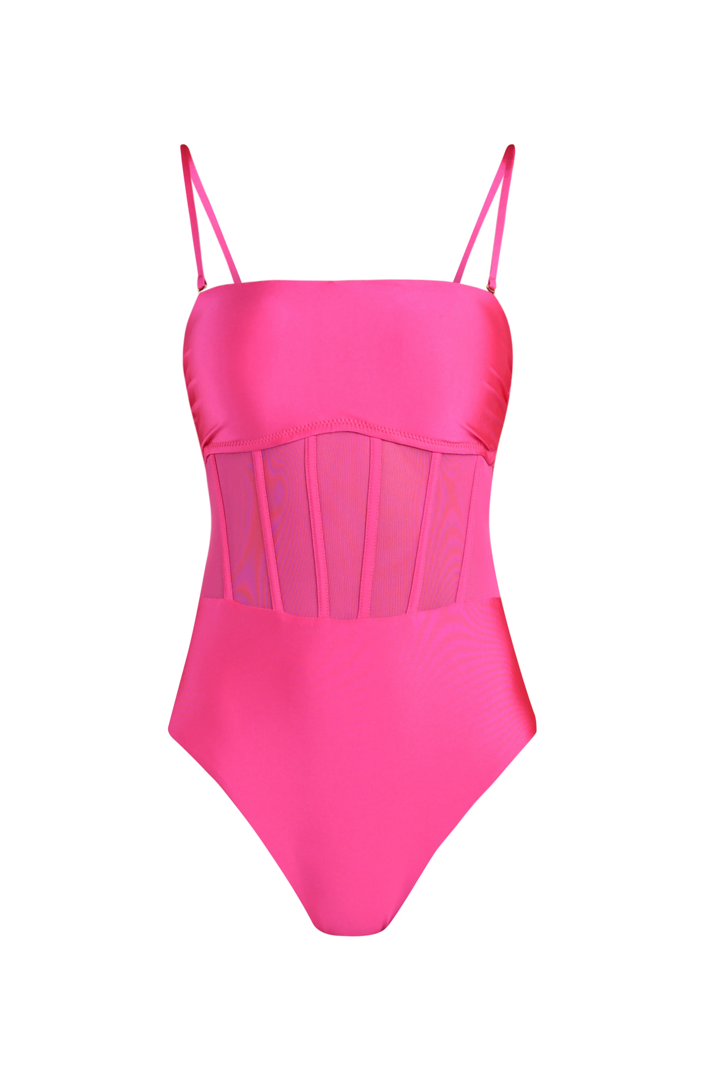Sunshine 79 Solids Bandeau One Piece - Pink - Image 7