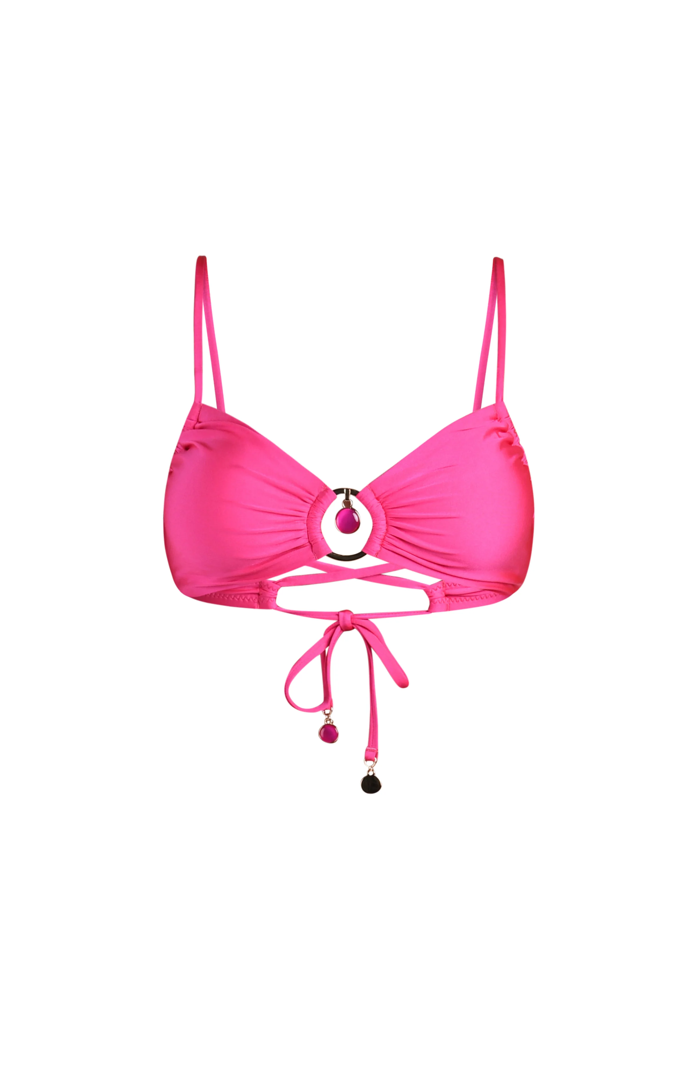 Sunshine 79 Solids Sweetheart Bralette Top - Pink - Image 3